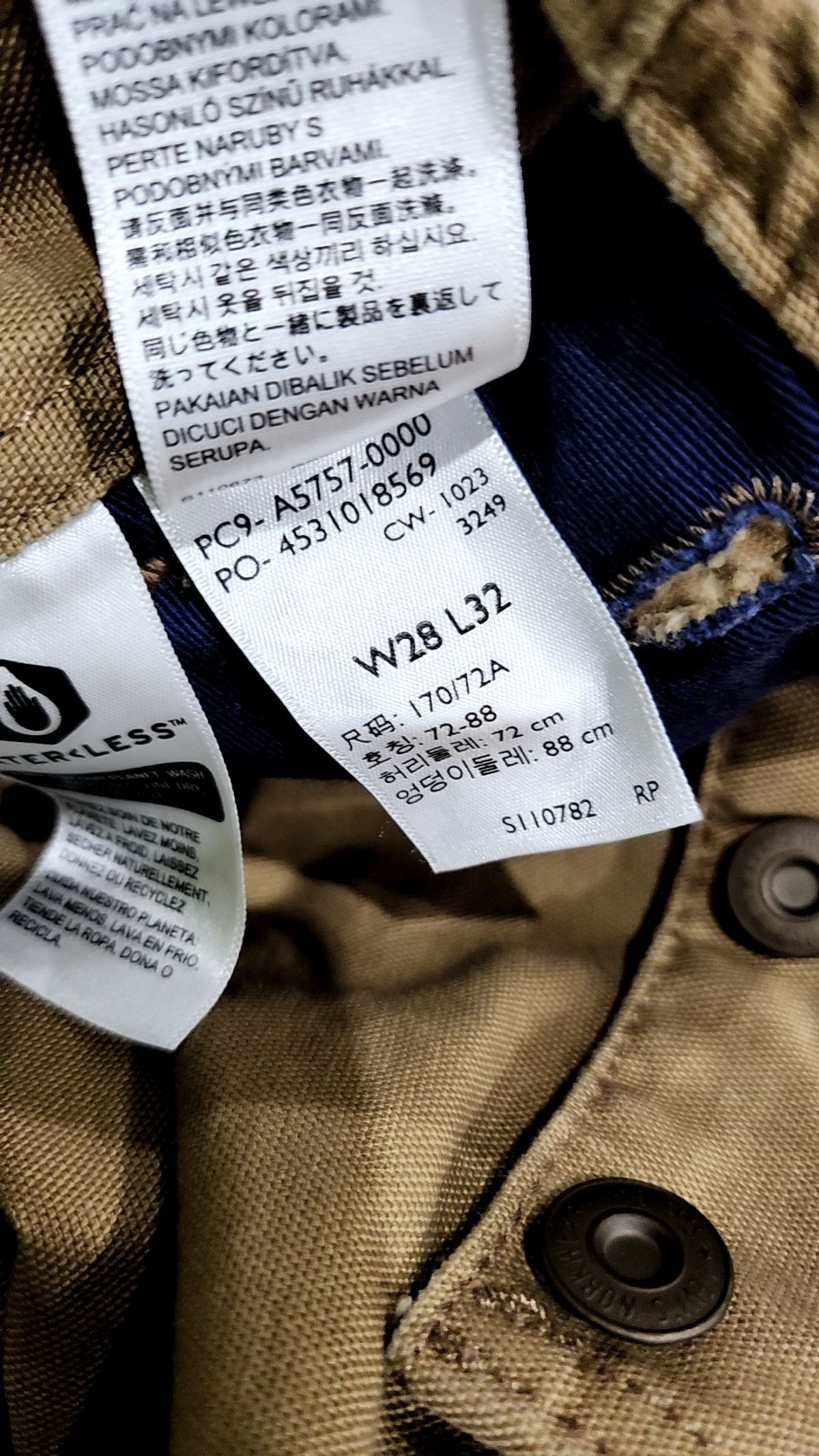 리바이스(LEVI'S) 워크웨어 빕 오버롤_A5757-0000 28