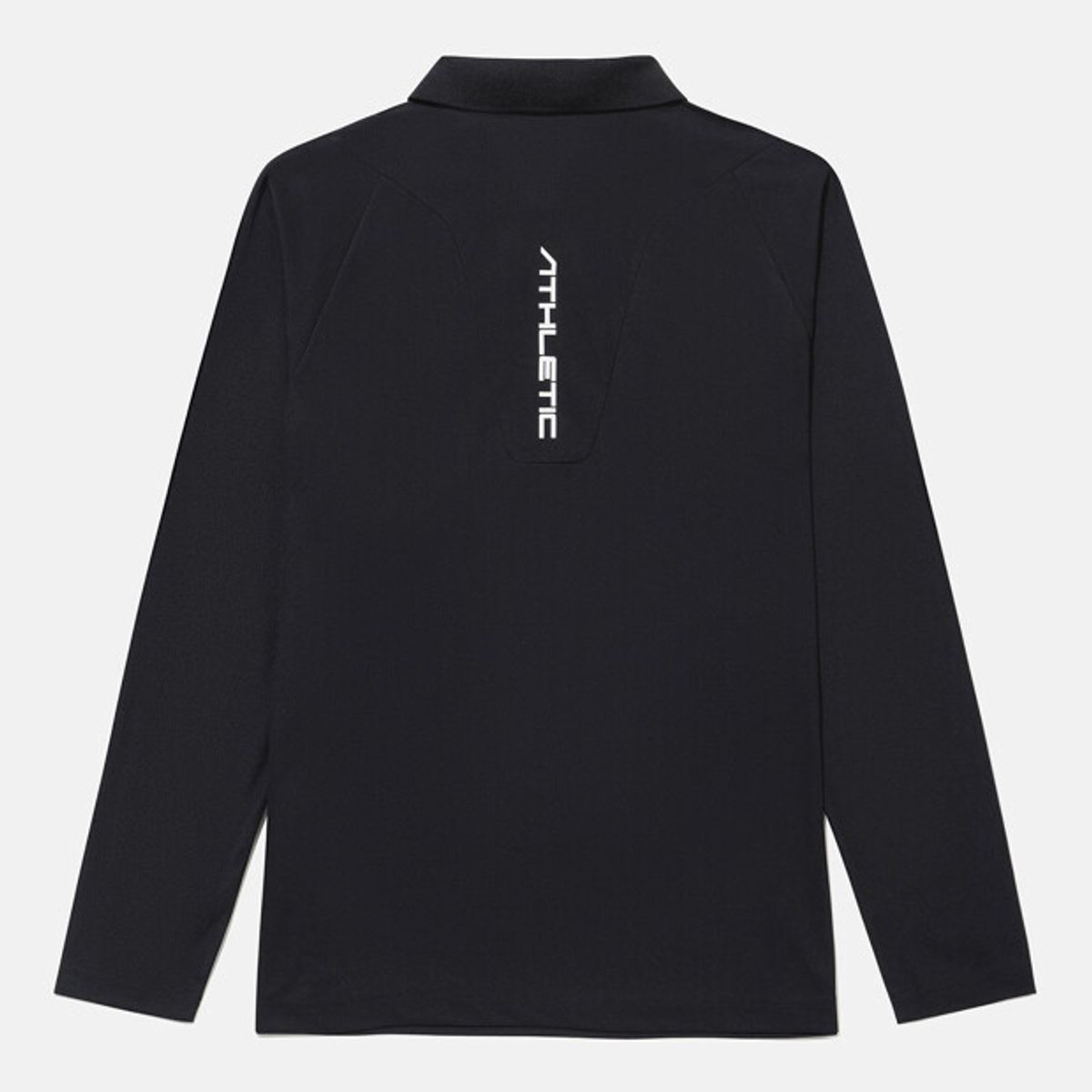 데상트(DESCENTE) 남성 원포인트 폴로 긴팔 티셔츠 블랙 SR321TPL71
