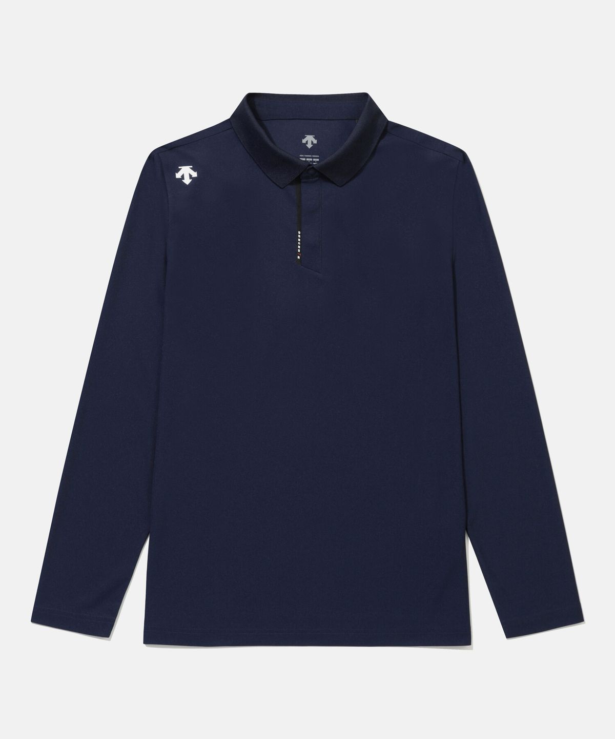 데상트(DESCENTE) 남성 원포인트 폴로 긴팔 티셔츠 다크 네이비 SR321TPL71