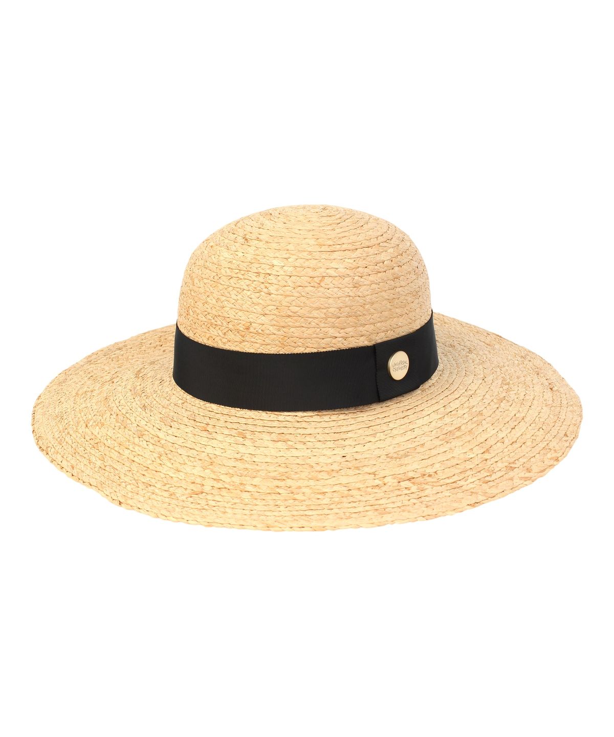 유니버셜 케미스트리(UNIVERSAL CHEMISTRY) Wire Round Raffia Hat 라피아햇