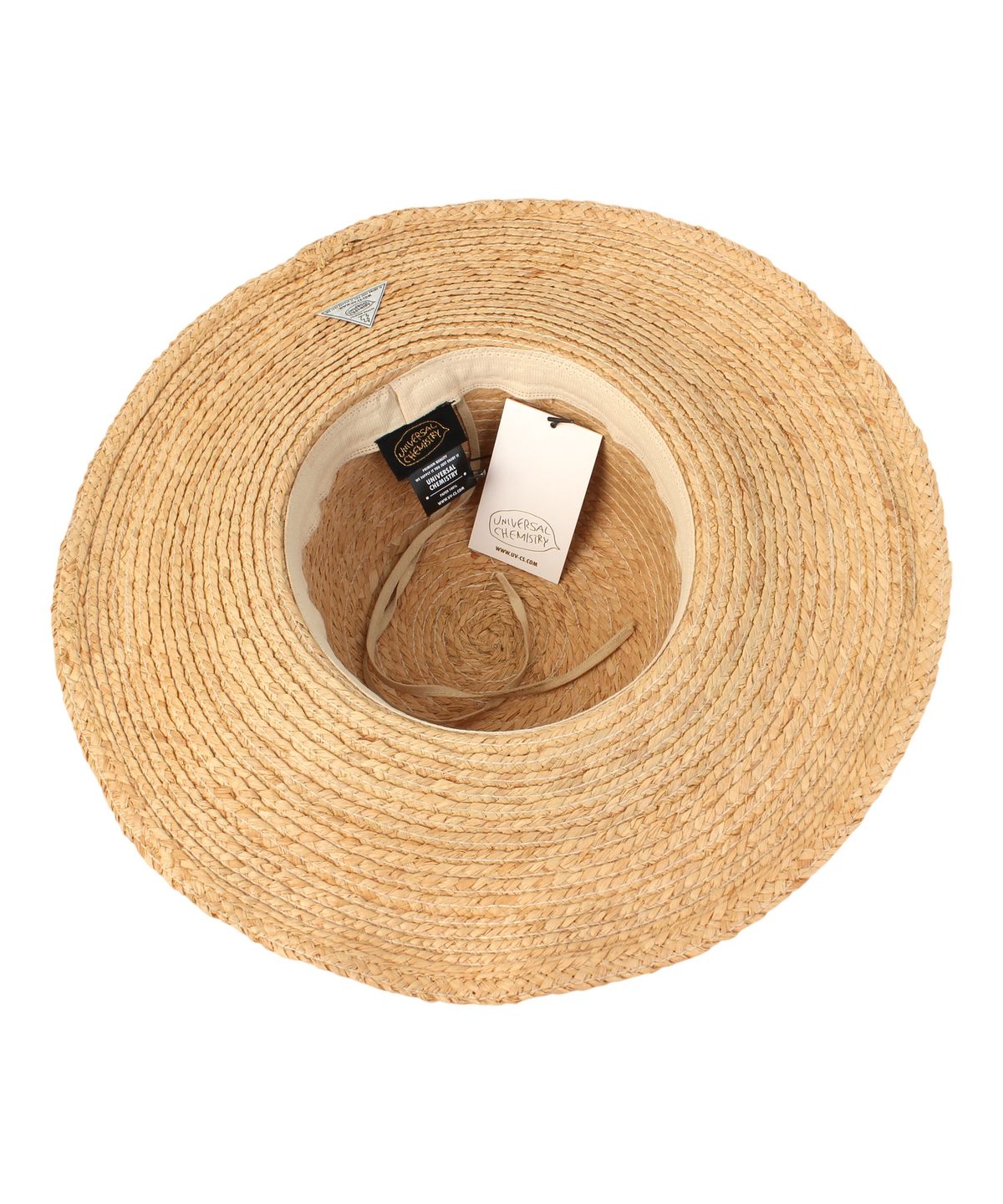 유니버셜 케미스트리(UNIVERSAL CHEMISTRY) Wire Round Raffia Hat 라피아햇