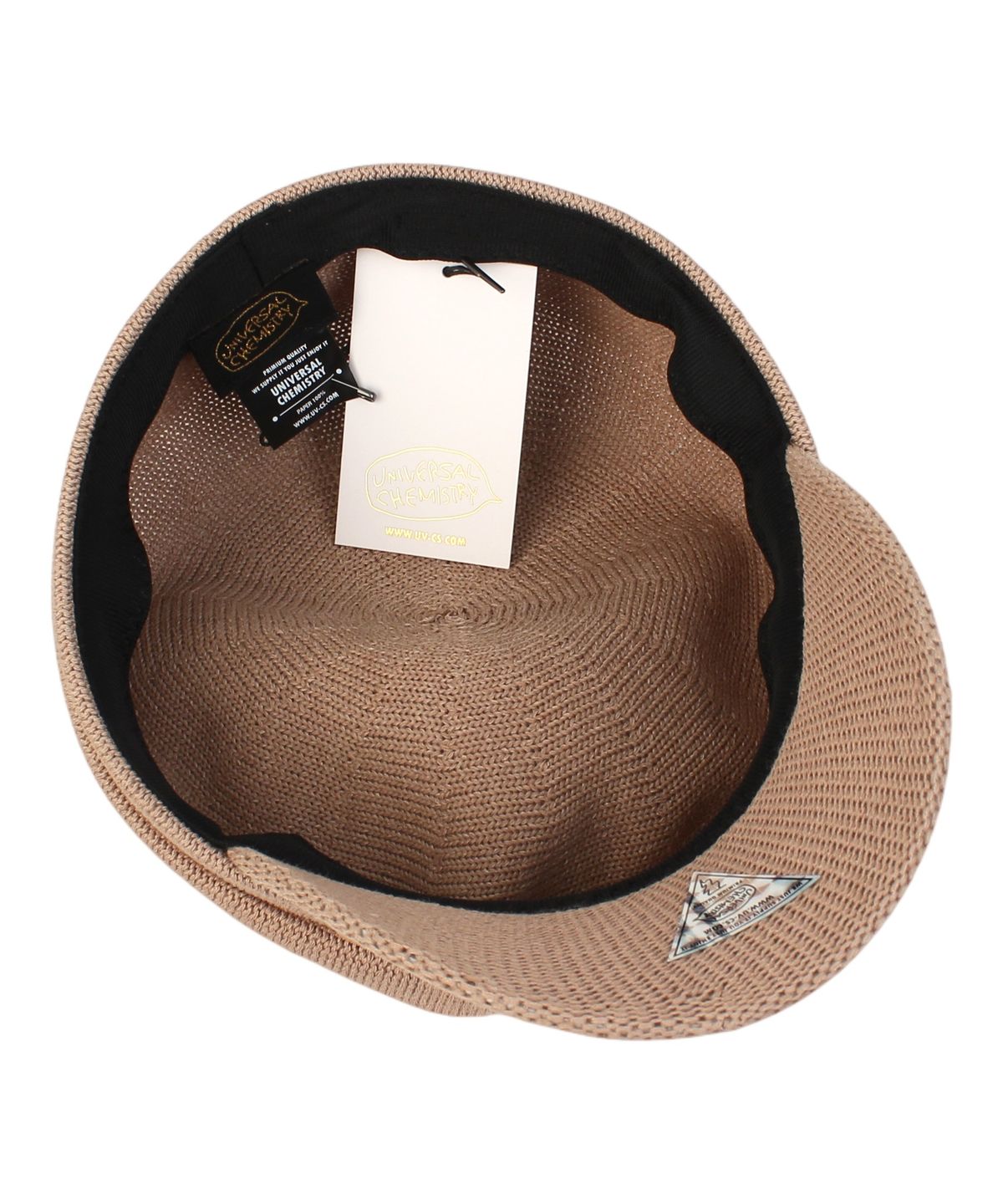 유니버셜 케미스트리(UNIVERSAL CHEMISTRY) Paper Logo Beige Marine Cap 마린캡