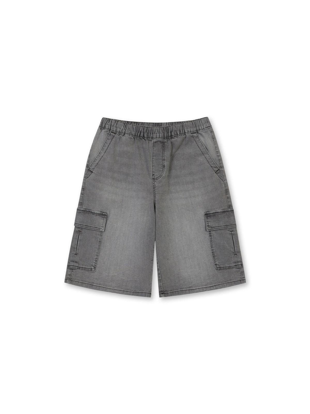 폴햄키즈(POLHAM KIDS) 공용 6부 카고 데님 쇼츠_PKG2DH3023