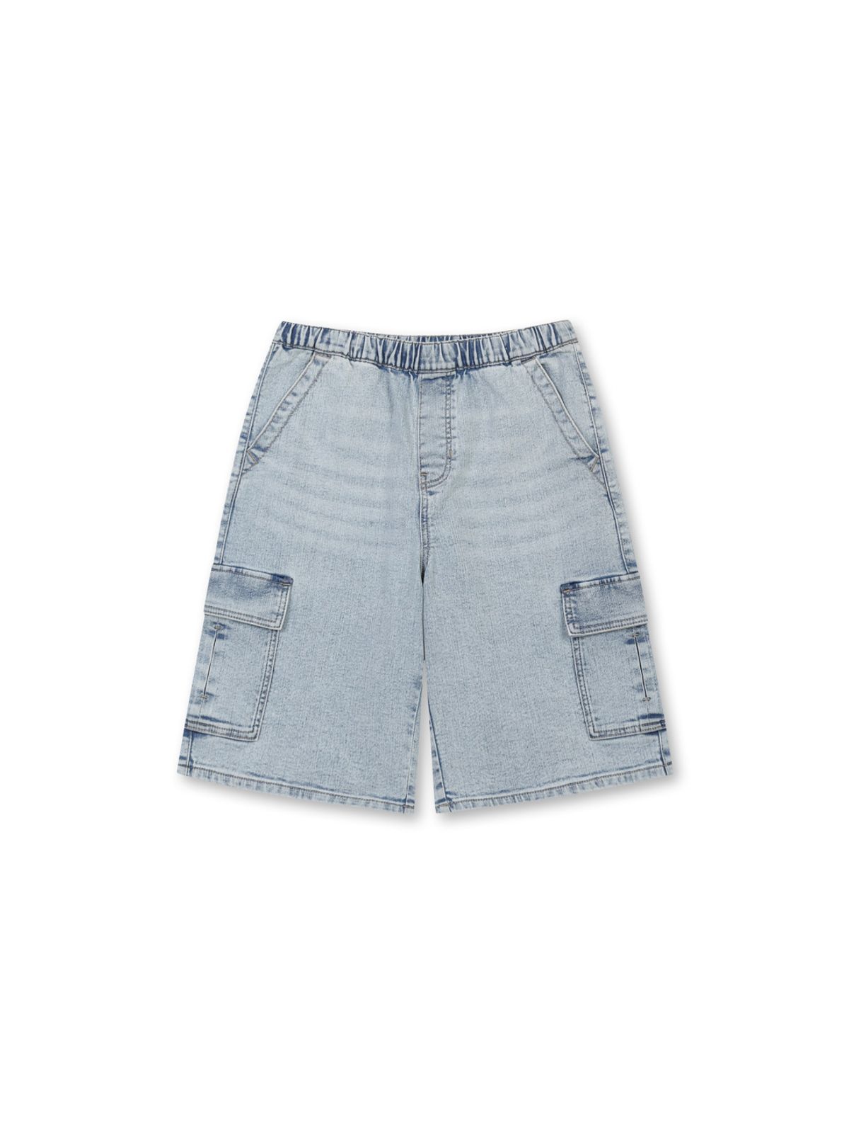 폴햄키즈(POLHAM KIDS) 공용 6부 카고 데님 쇼츠_PKG2DH3023