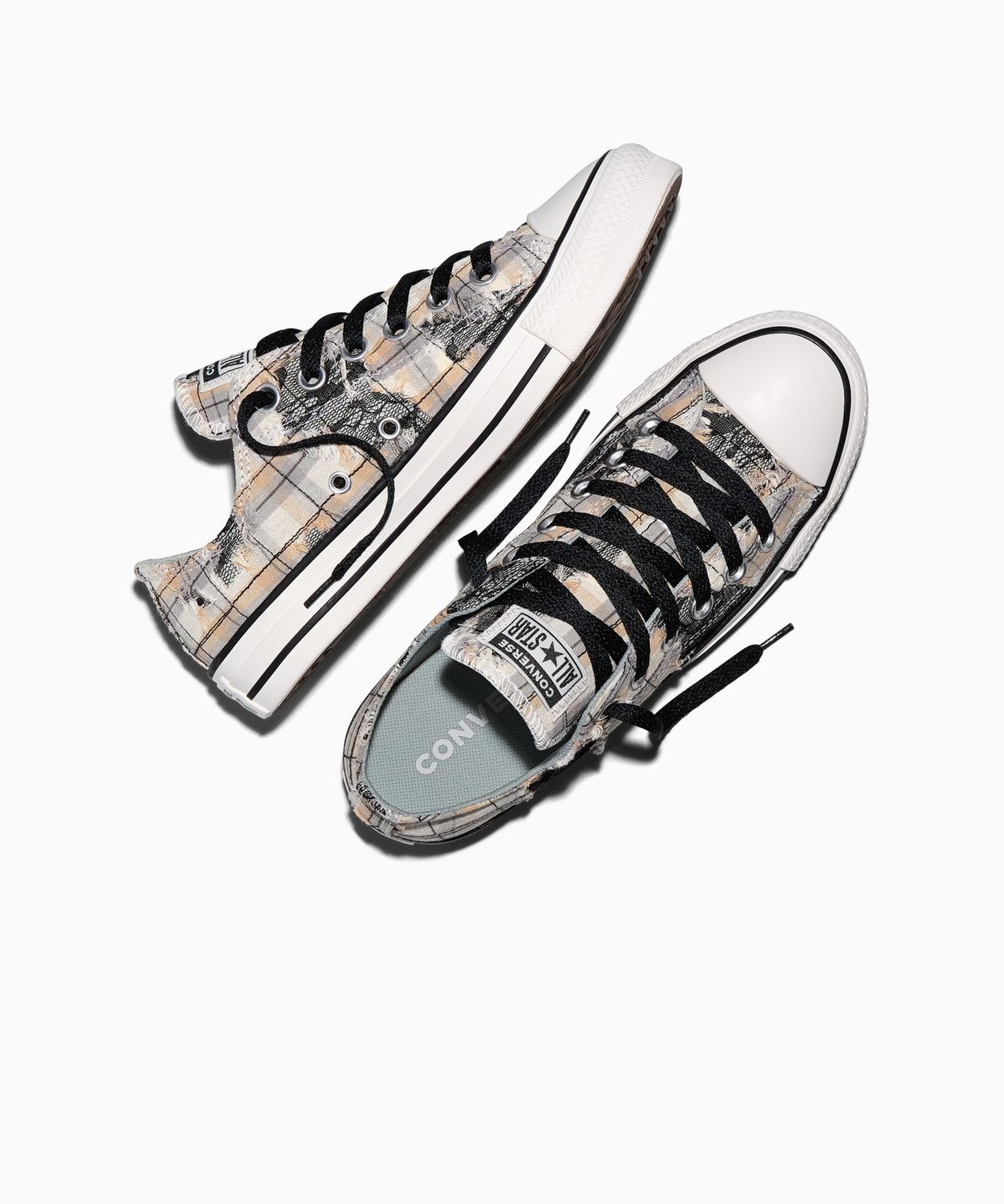 컨버스(CONVERSE) 척테일러 올스타 디스트레스드 플래드 레이스 페이브민트 A22403C