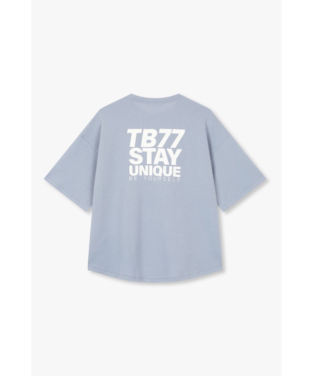 스튜디오 톰보이(STUDIO TOMBOY) 유니크 TB77 레터링 반팔 티셔츠 _블루_9176322994