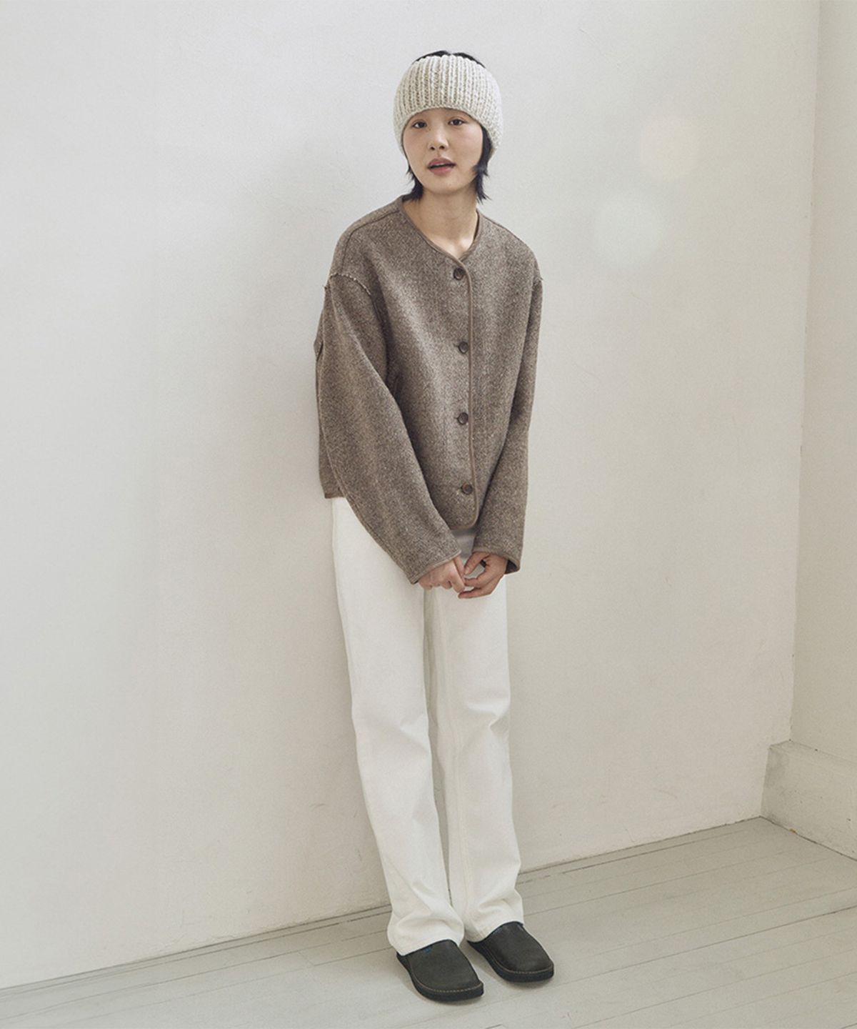 모노크롬(MONOCHROME) neo jacket (brown)