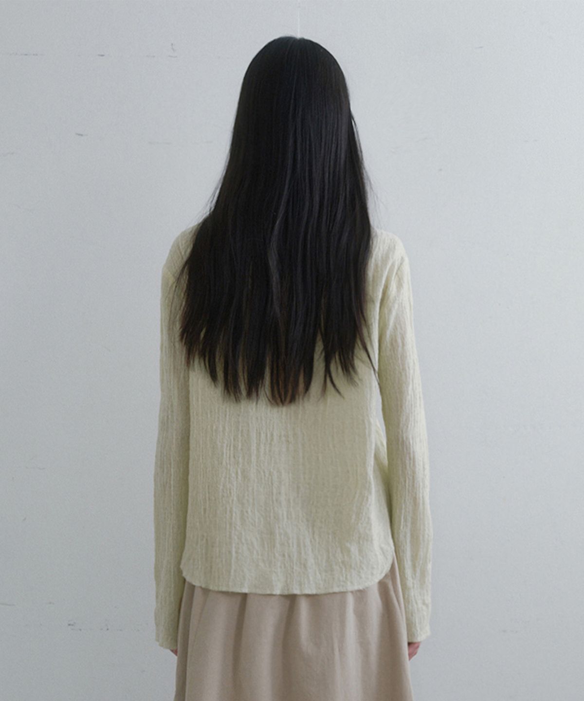 모노크롬(MONOCHROME) rish shirt (lime)