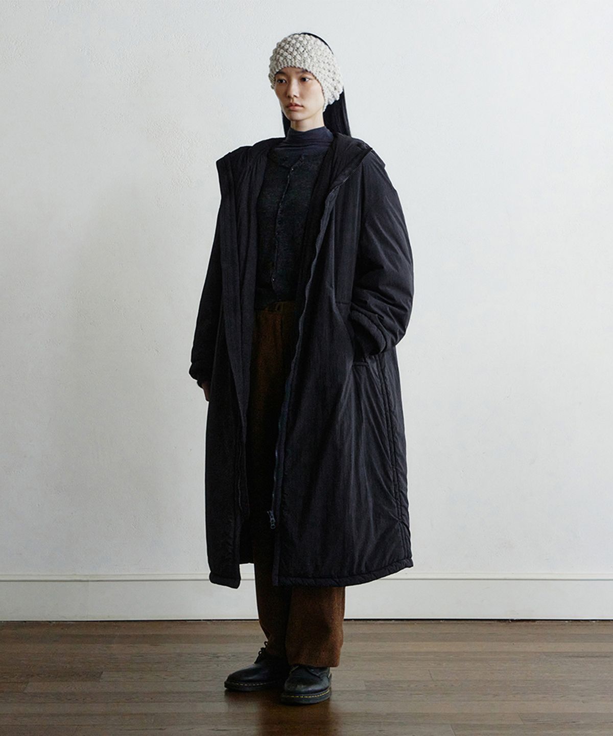 모노크롬(MONOCHROME) riv padded coat (black)