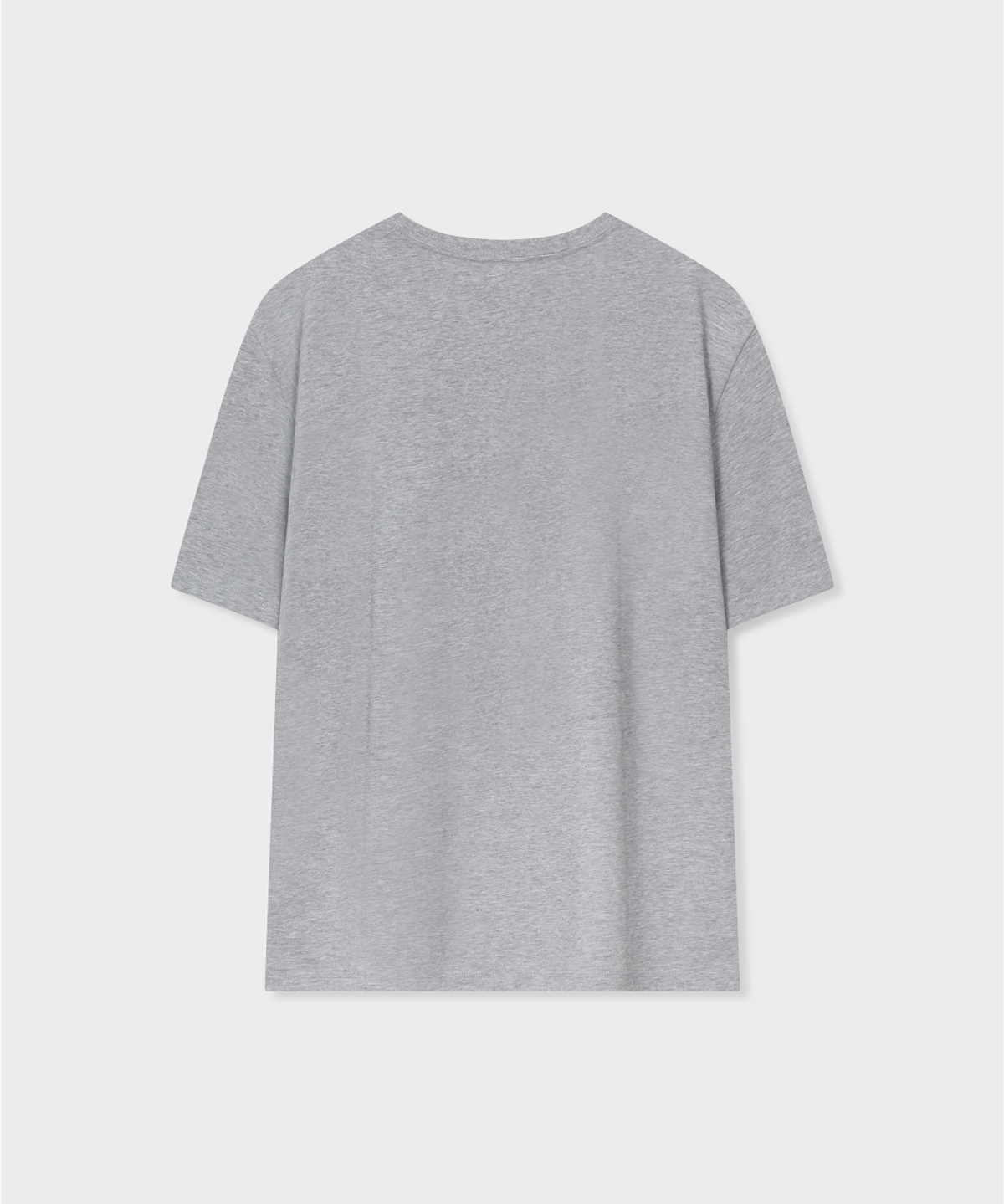 글런든(GRUNDEN) SMALL LOGO T-SHIRT (MELANGE GREY)_G26BUJTS05
