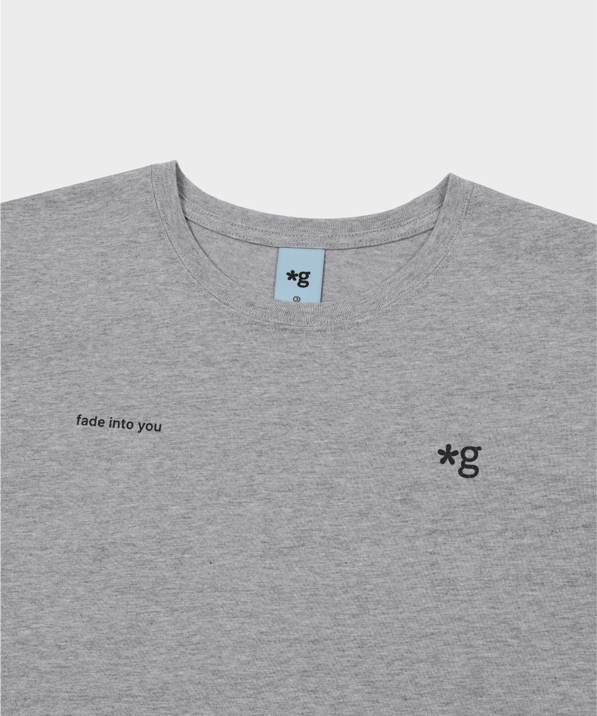 글런든(GRUNDEN) SMALL LOGO T-SHIRT (MELANGE GREY)_G26BUJTS05