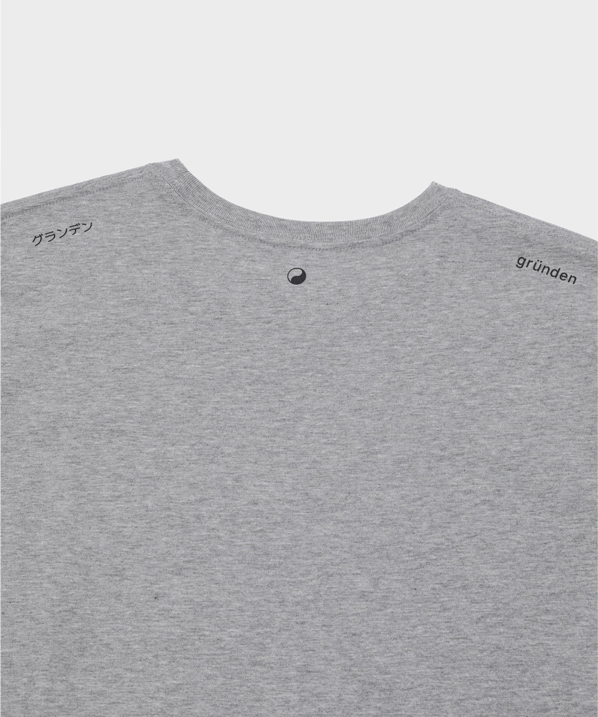 글런든(GRUNDEN) SMALL LOGO T-SHIRT (MELANGE GREY)_G26BUJTS05