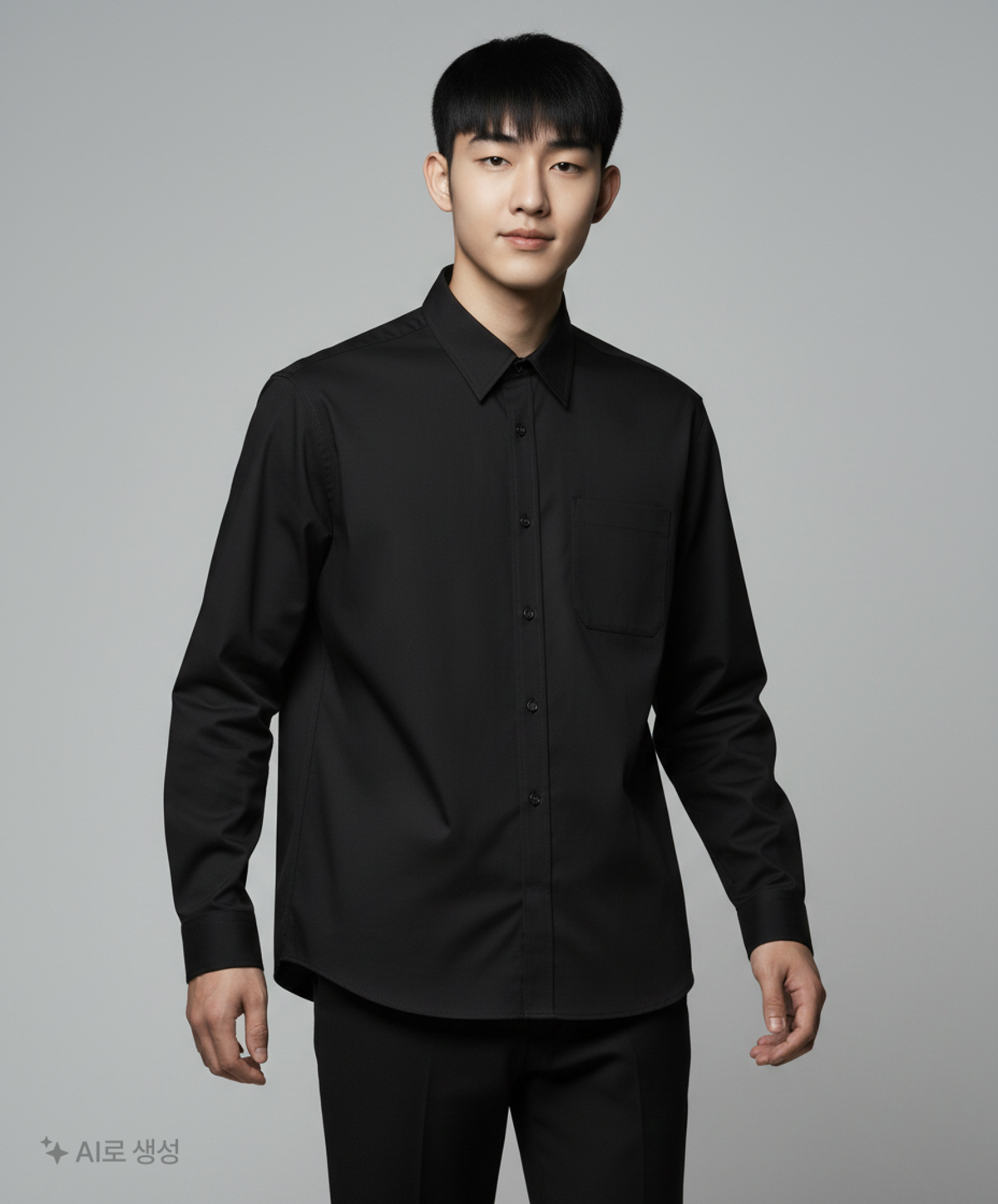 체이스컬트(CHASECULT) 남성 세미 오버핏 등판 전사 셔츠-BAAK5413B03 95
