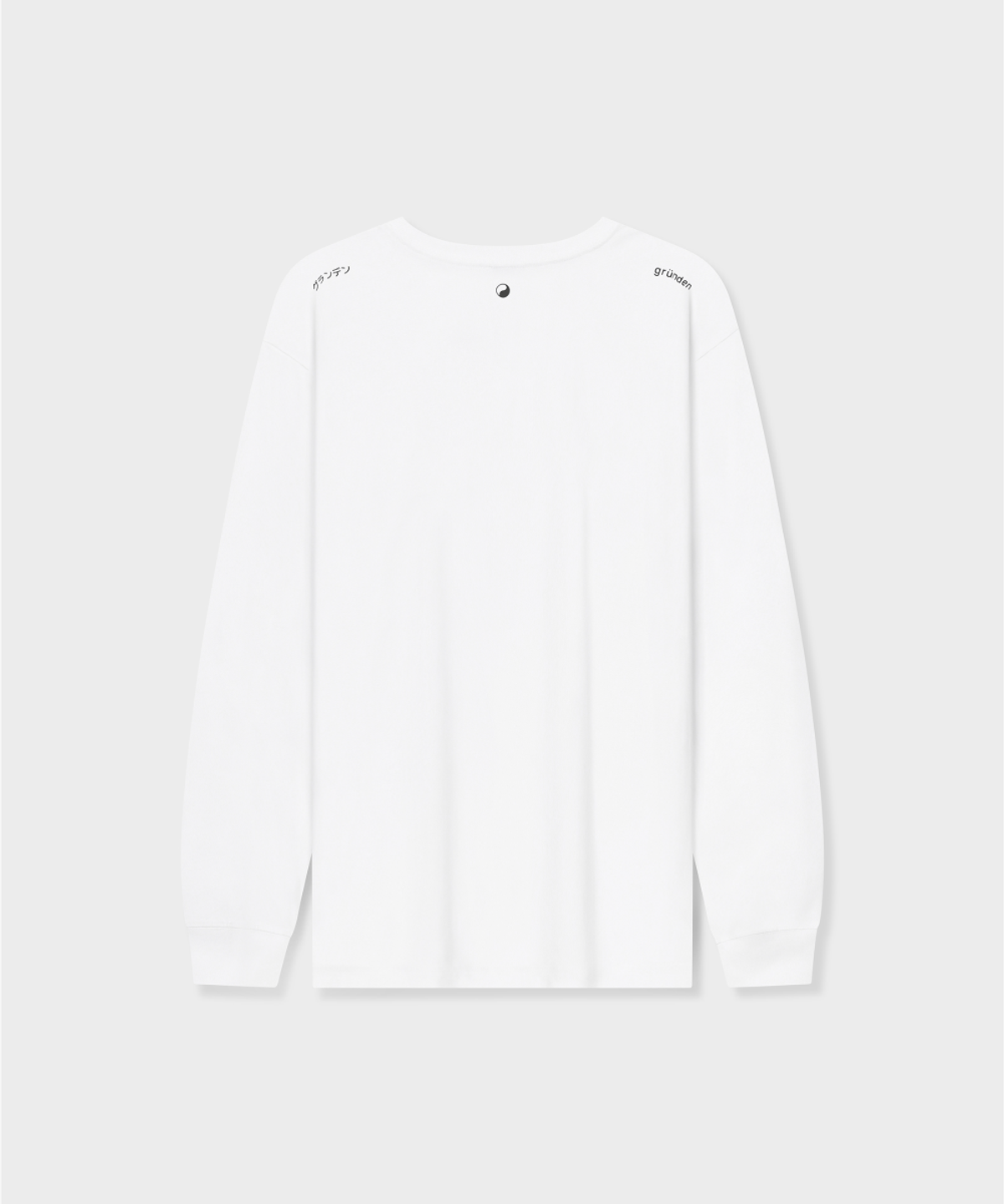 글런든(GRUNDEN) SMALL LOGO LONG SLEEVE T-SHIRT (WHITE)_G26BUJTS06