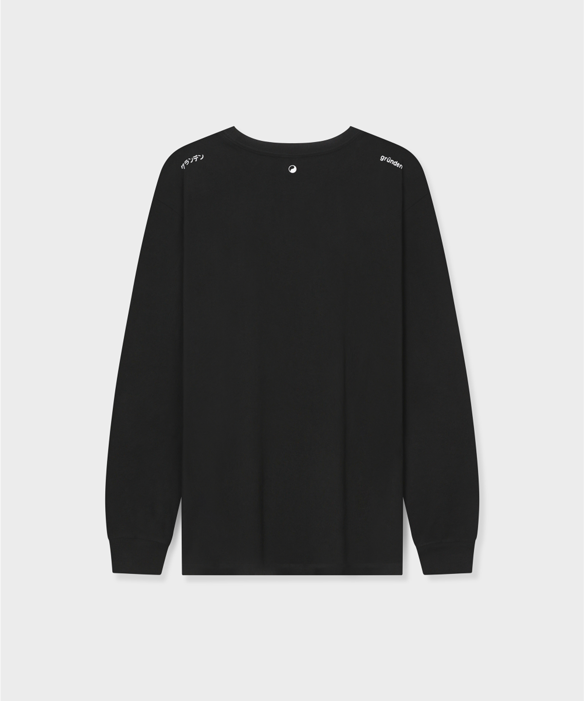 글런든(GRUNDEN) SMALL LOGO LONG SLEEVE T-SHIRT (BLACK)_G26BUJTS06