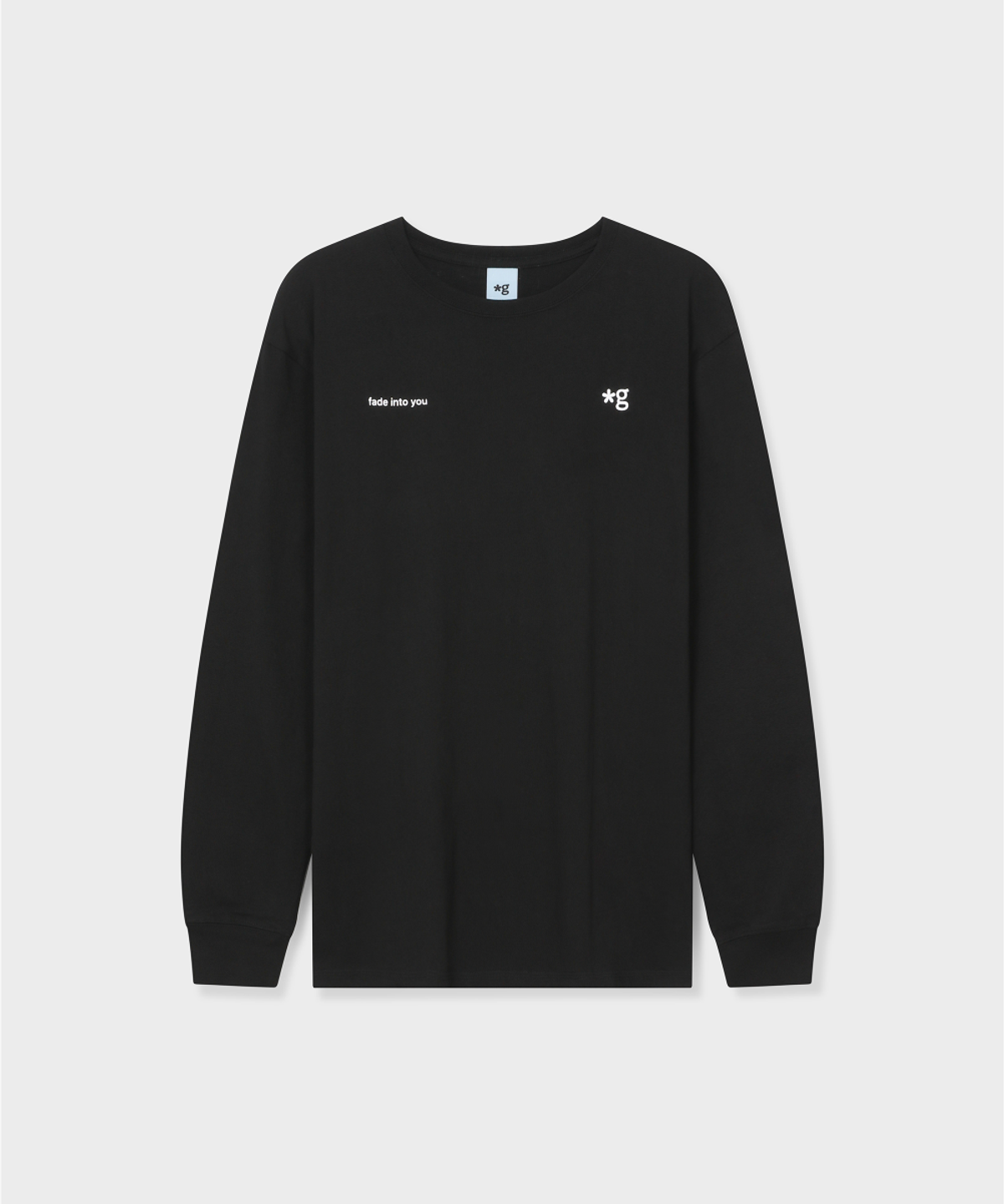 글런든(GRUNDEN) SMALL LOGO LONG SLEEVE T-SHIRT (BLACK)_G26BUJTS06