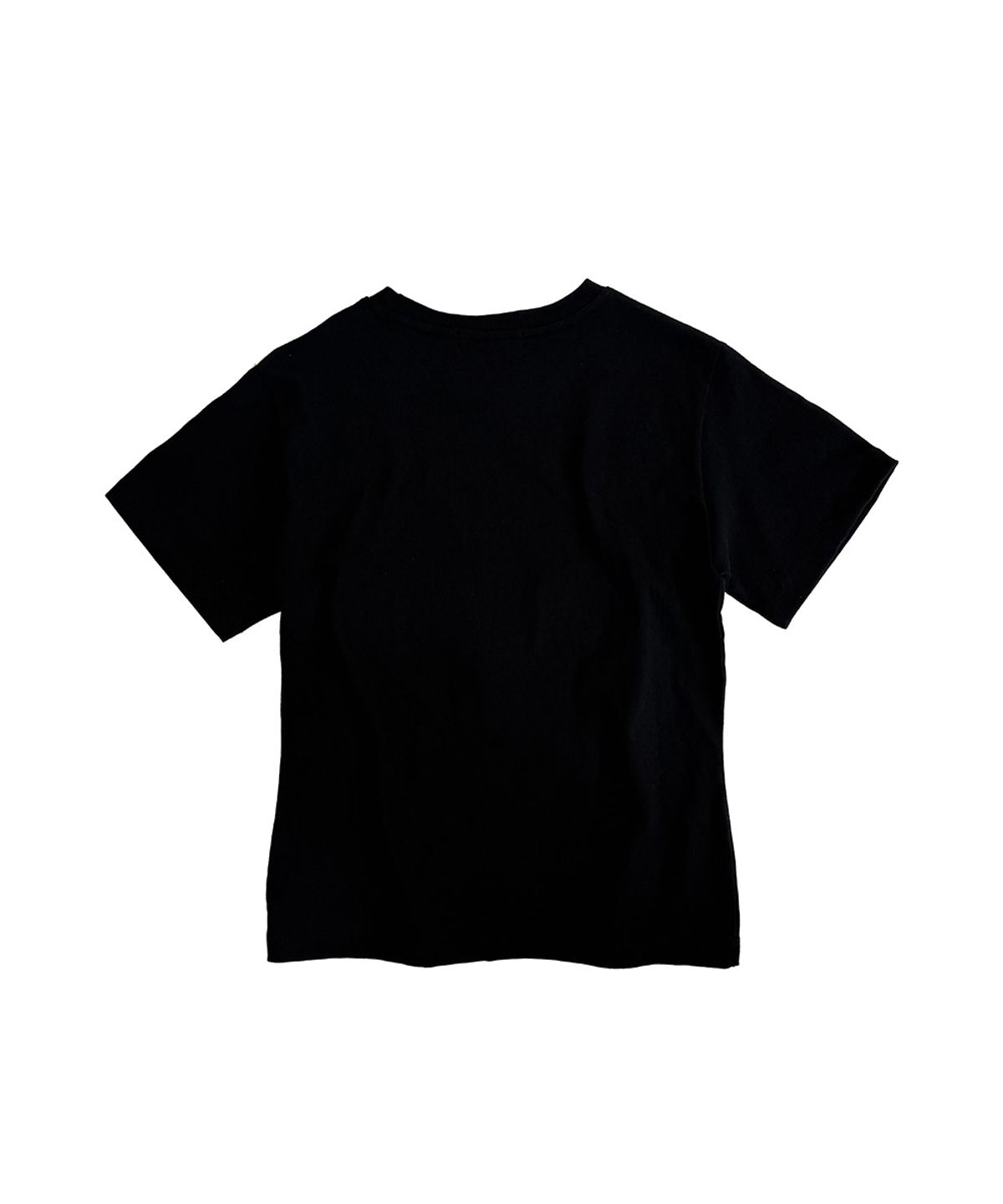 언유즈랩(UNUSEDLAB) 크로스 패치 반팔 티셔츠 [블랙]