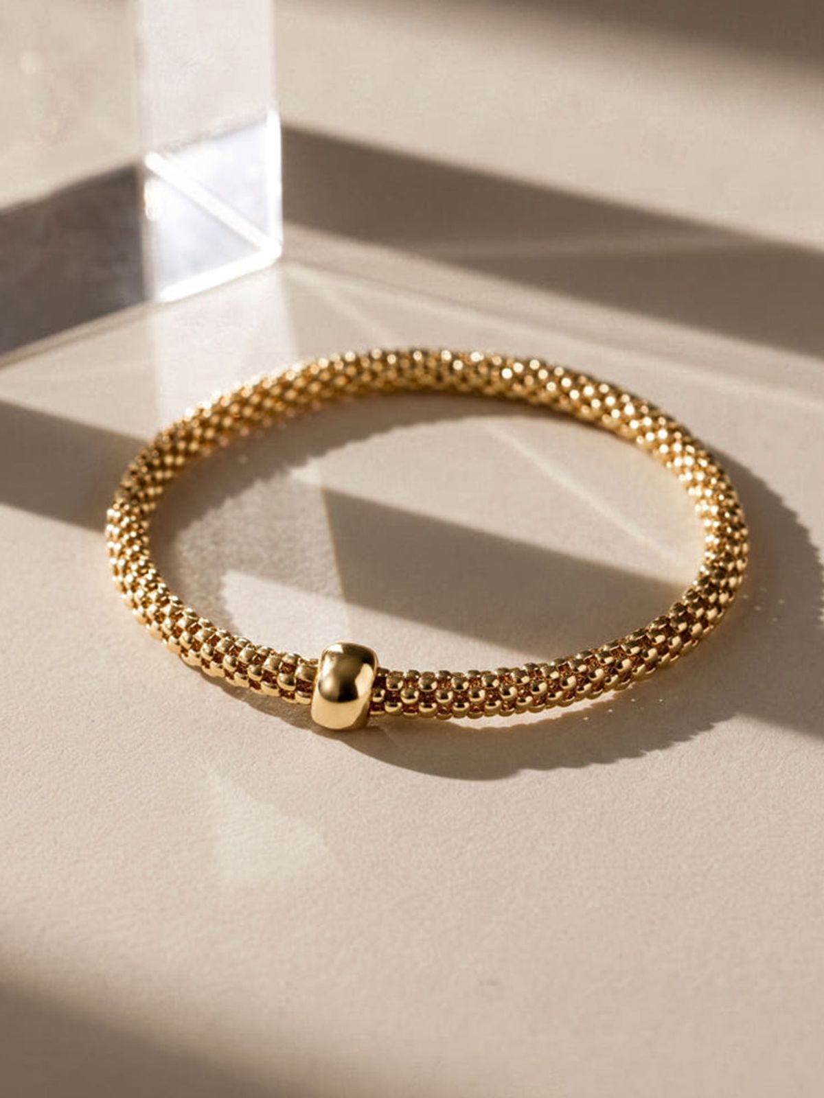 미니멀피어싱(MINIMALPIERCING) 14K 18K 시그니처 볼 큐빅 꼬임 텐션 팔찌