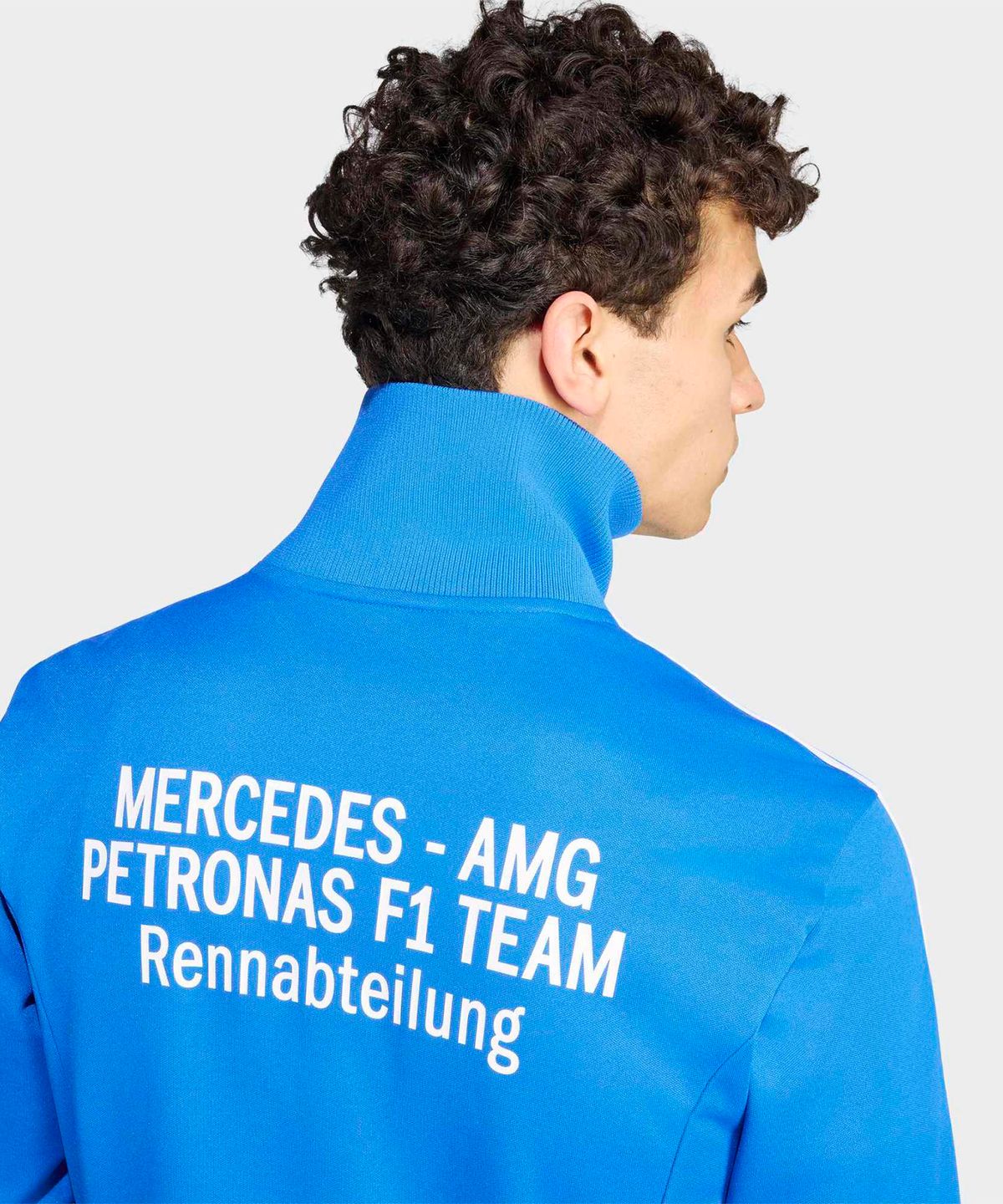 아디다스(ADIDAS) 메르세데스 AMG F1 팀 블루 원더 트랙 탑 - 블루버드:화이트 / KT5128
