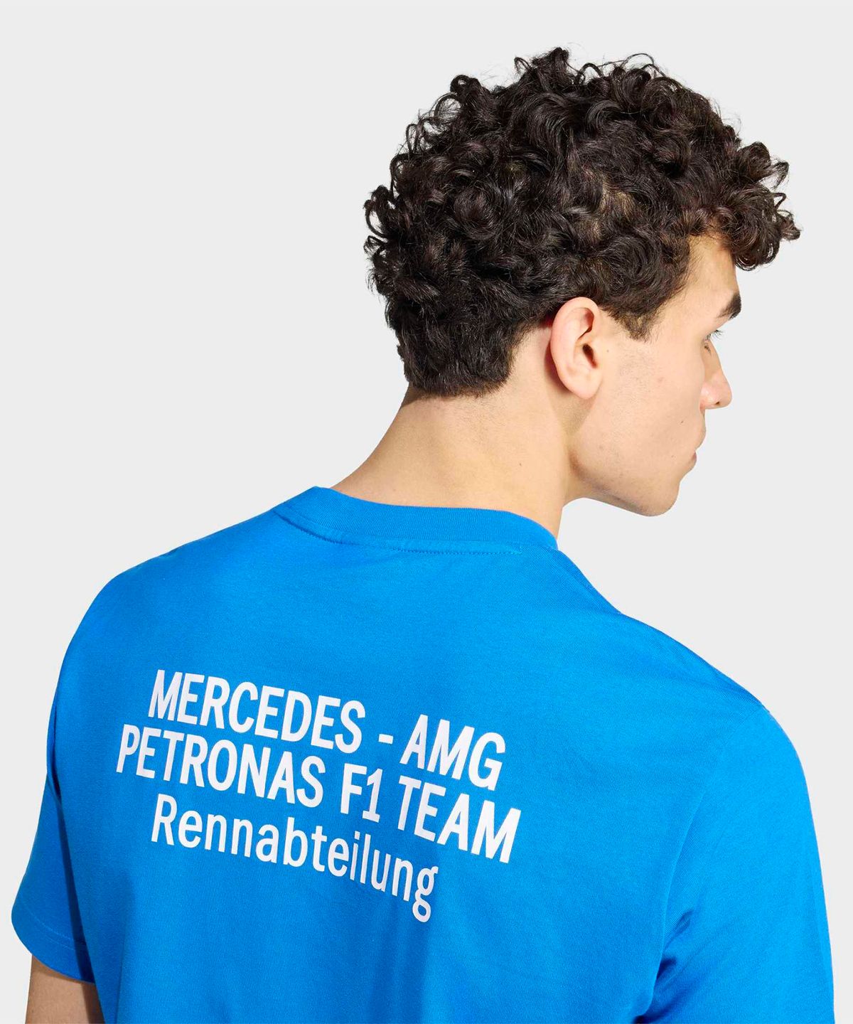 아디다스(ADIDAS) 메르세데스 AMG F1 팀 블루 원더 티 - 블루버드:화이트 / KT5130