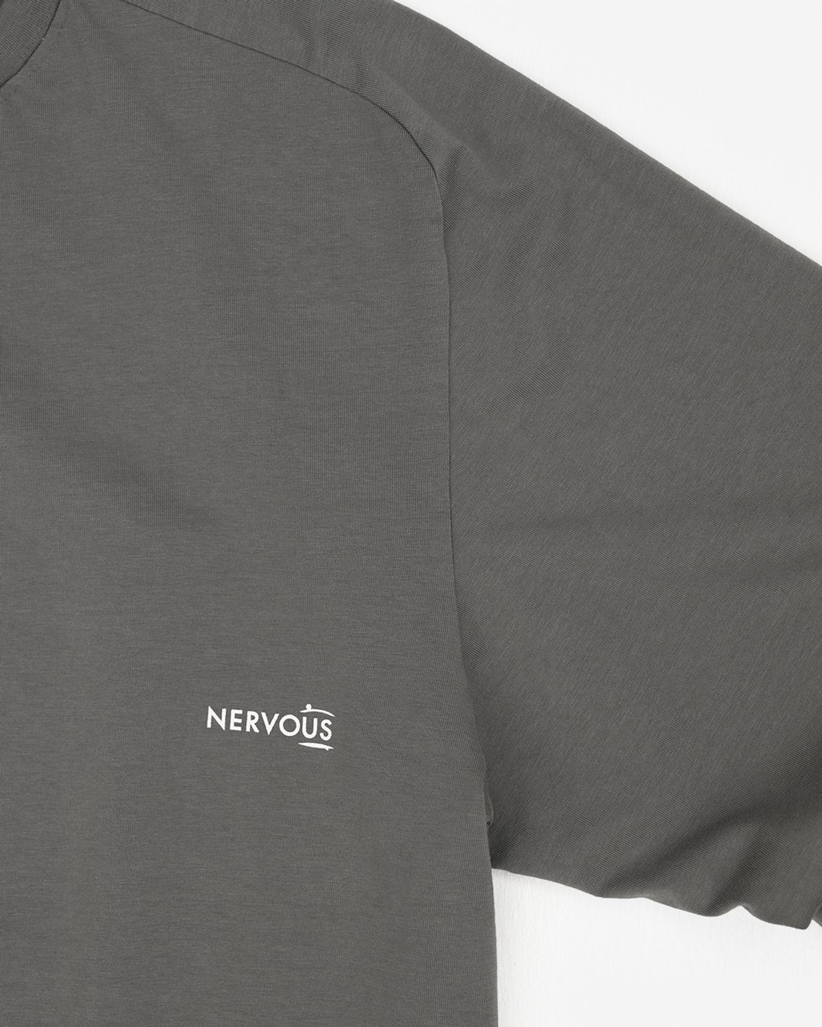 너버스(NERVOUS) LONG SLIDER T SHIRT  _  dark gray