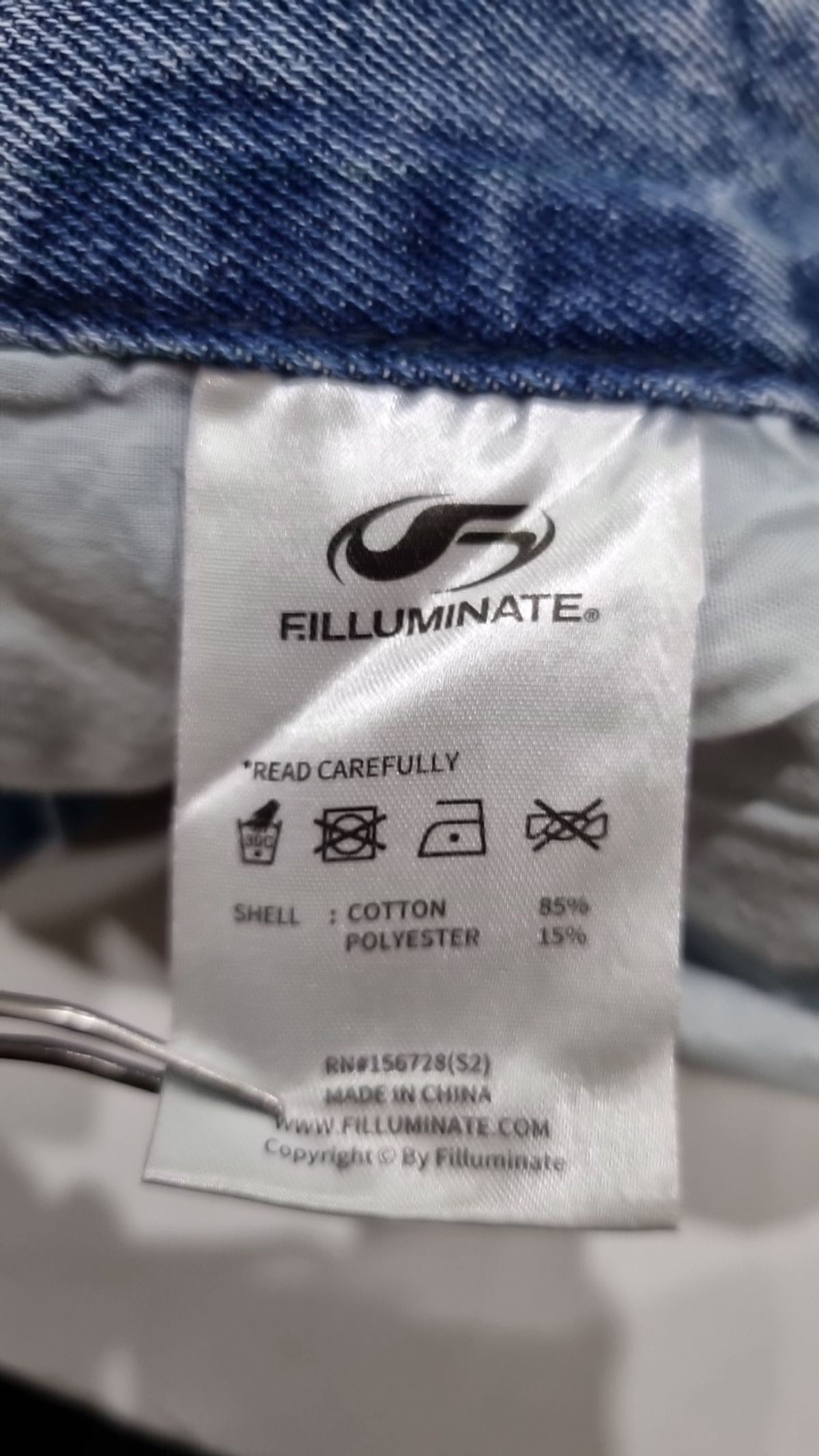 필루미네이트(FILLUMINATE) 청/데님 팬츠 S
