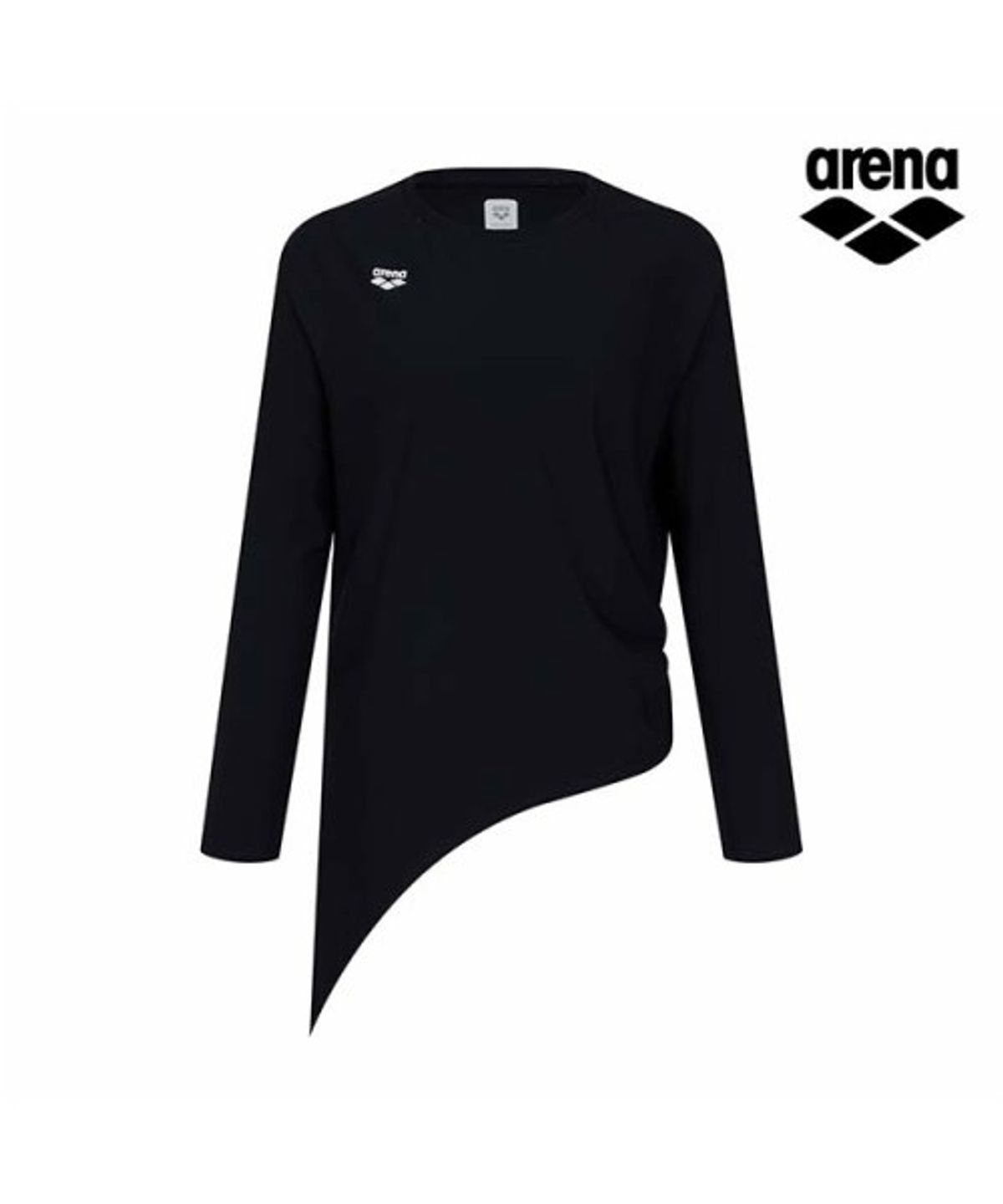 아레나(ARENA) 솔라랩 여성 타이업 래쉬가드 A6BL1QR12BLK