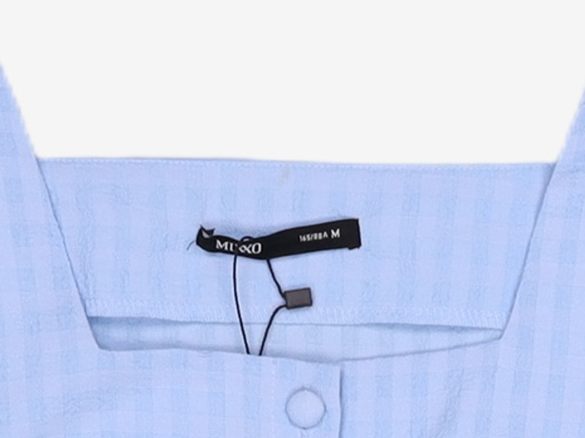 미쏘(MIXXO) [리오더]BLC423G 리오더 스퀘어넥 크롭 블라우스 MIWBWC52QG M
