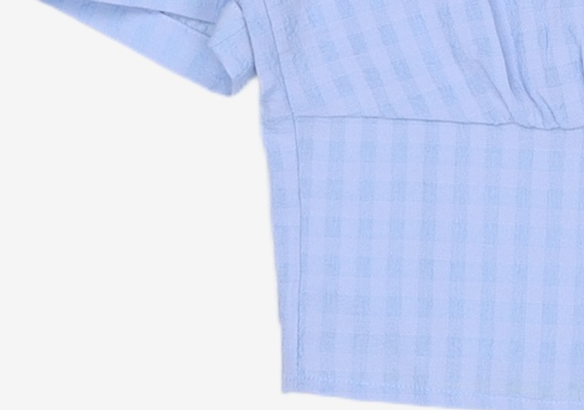 미쏘(MIXXO) [리오더]BLC423G 리오더 스퀘어넥 크롭 블라우스 MIWBWC52QG M