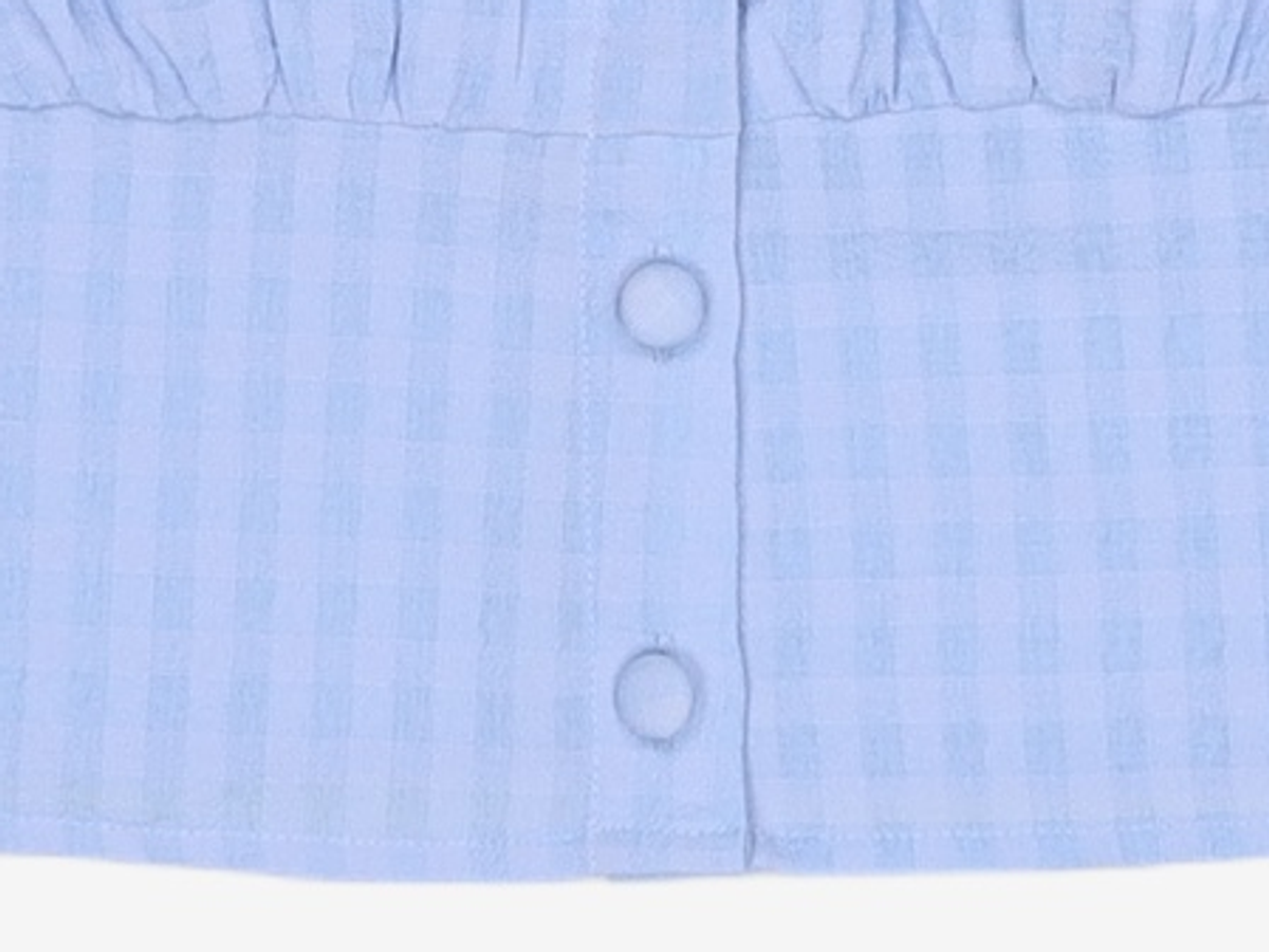 미쏘(MIXXO) [리오더]BLC423G 리오더 스퀘어넥 크롭 블라우스 MIWBWC52QG M