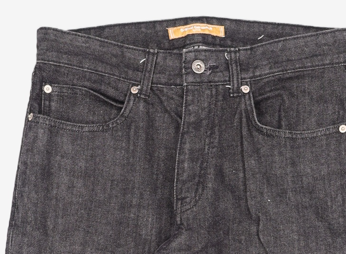 프리즘웍스(FRIZMWORKS) OG TAPERED ANKLE DENIM PANTS _ BLACK M