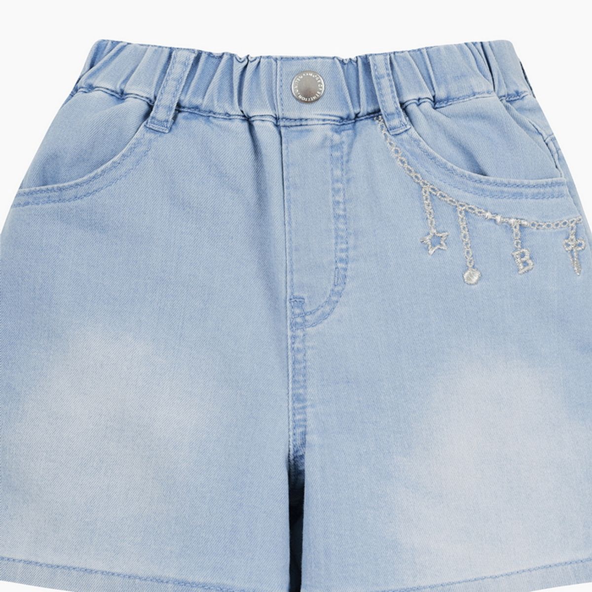 베네통키즈(BENETTONKIDS) 체인 포인트 데님팬츠_QADP11631BL