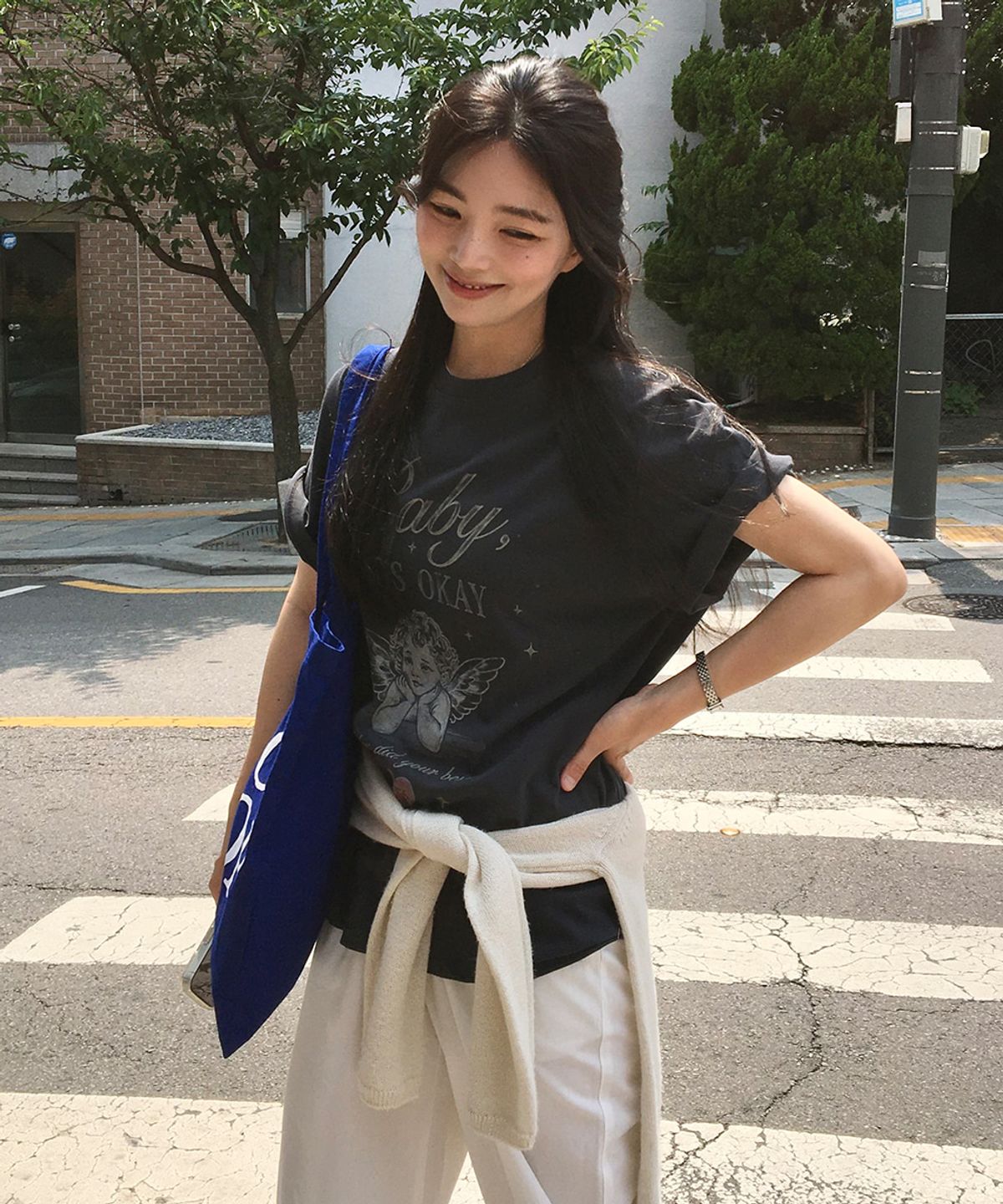 프리버07(FRIVER07) Cupid angel t-shirt [FRSP09TS07]_Charcoal