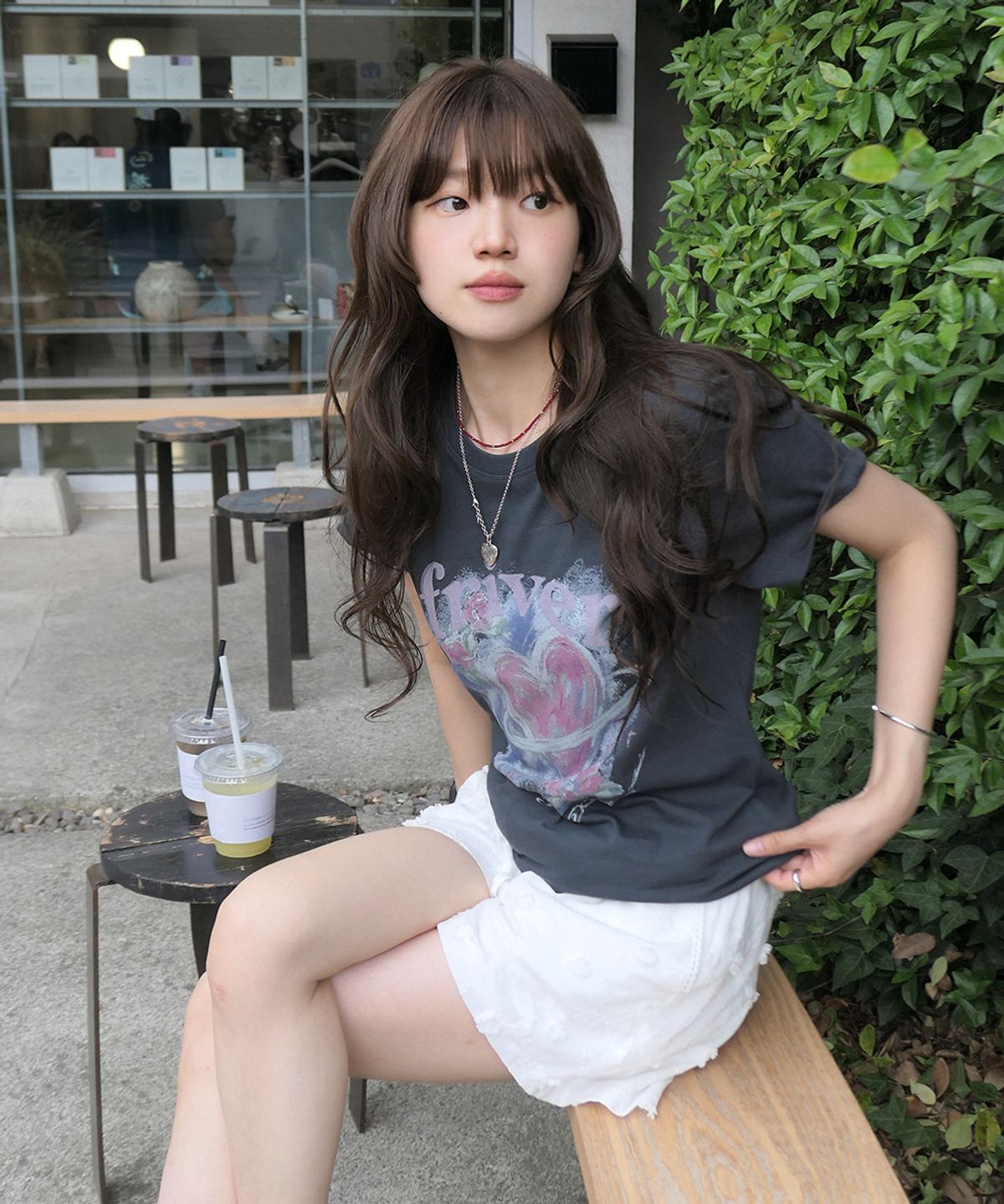 프리버07(FRIVER07) Heart space t-shirt [FRSP09TS02]_Charcoal