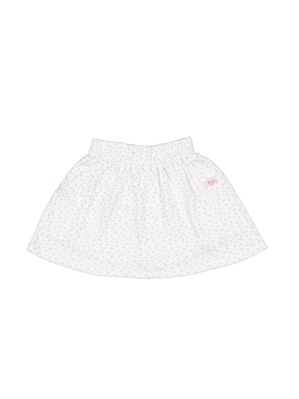 디어시스(Dearsis) Floral Punching Mini Skirt (White)