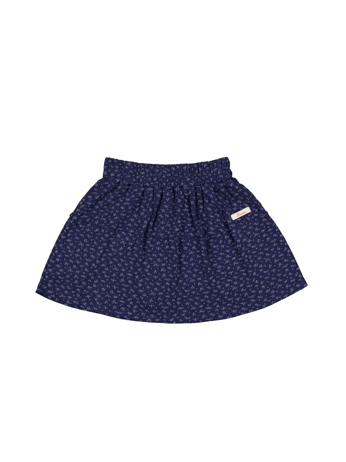 디어시스(Dearsis) Floral Punching Mini Skirt (Navy)