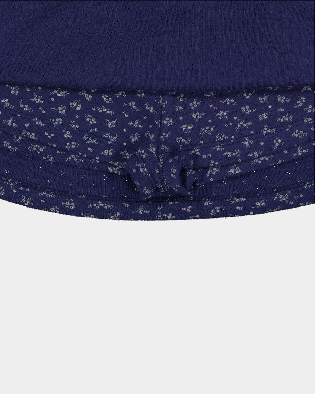 디어시스(Dearsis) Floral Punching Mini Skirt (Navy)