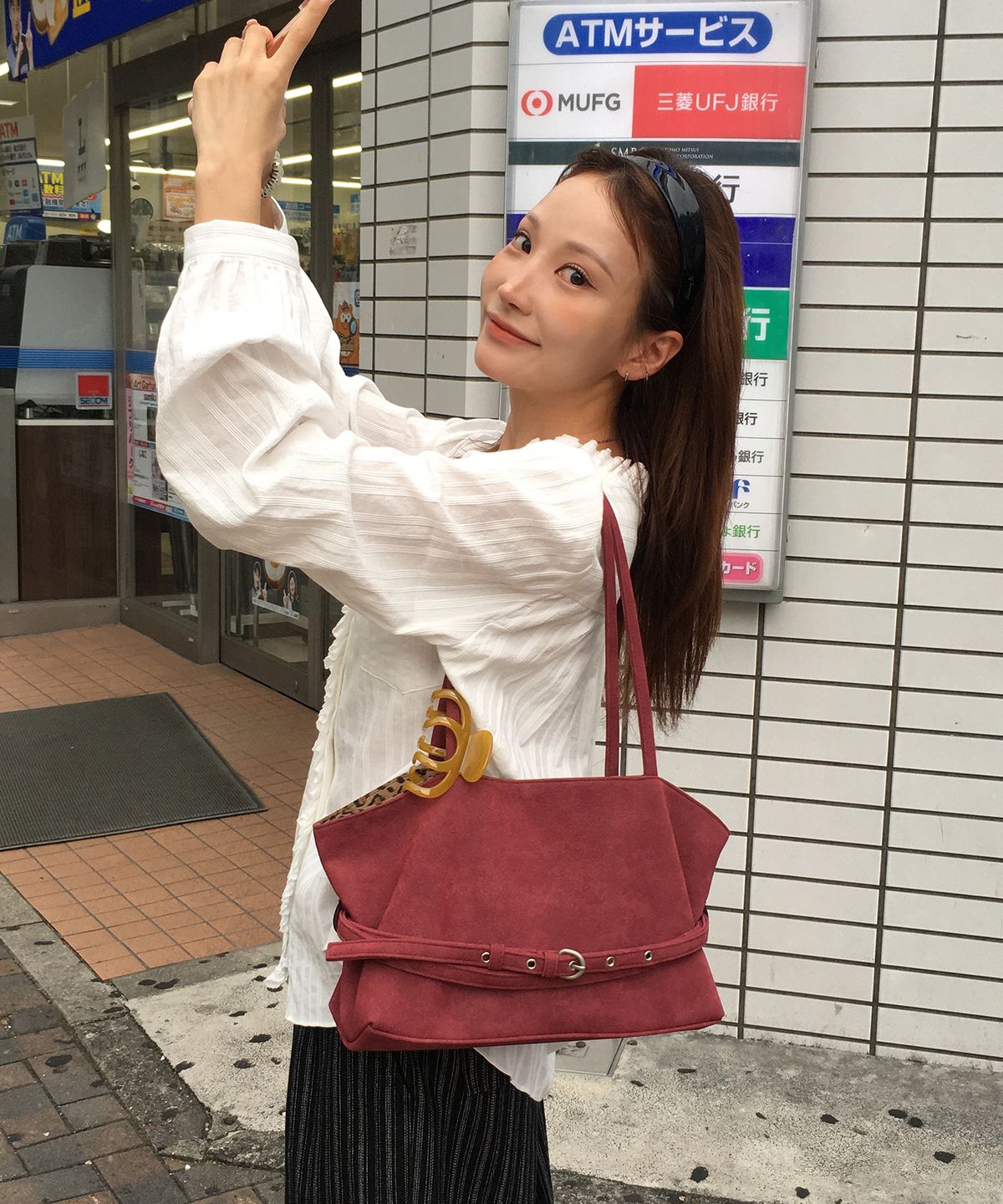레터리(LETERIE) MELLOW REVERSIBLE BELT TOTE BAG_8COLOR