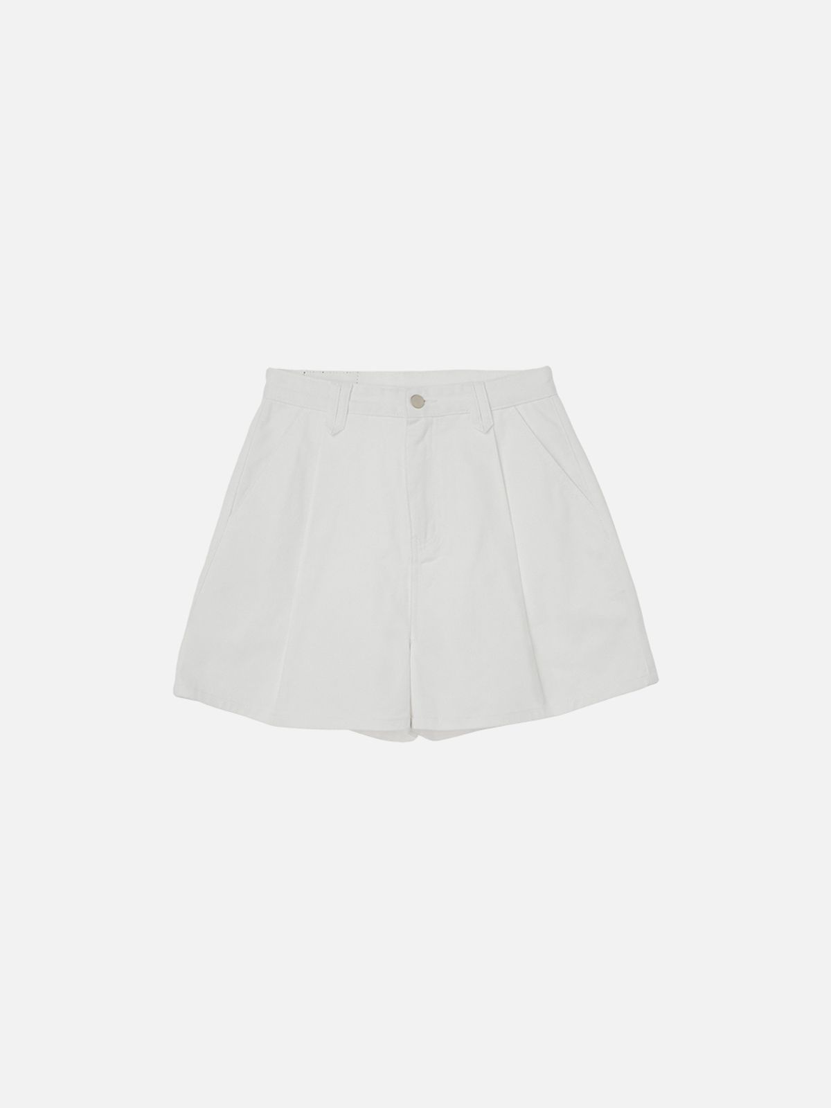 비올셋(BE ALL SET) One-Tuck Denim 5-Bermuda Pants_White