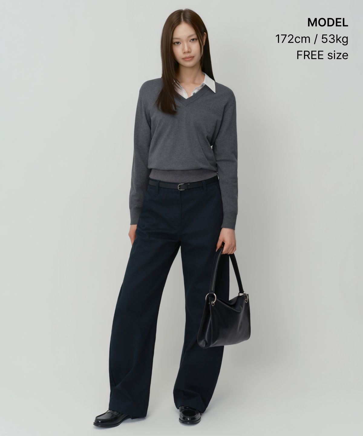 무신사 스탠다드 우먼(MUSINSA STANDARD WOMAN) 우먼즈 링 스퀘어 숄더백 [블랙]