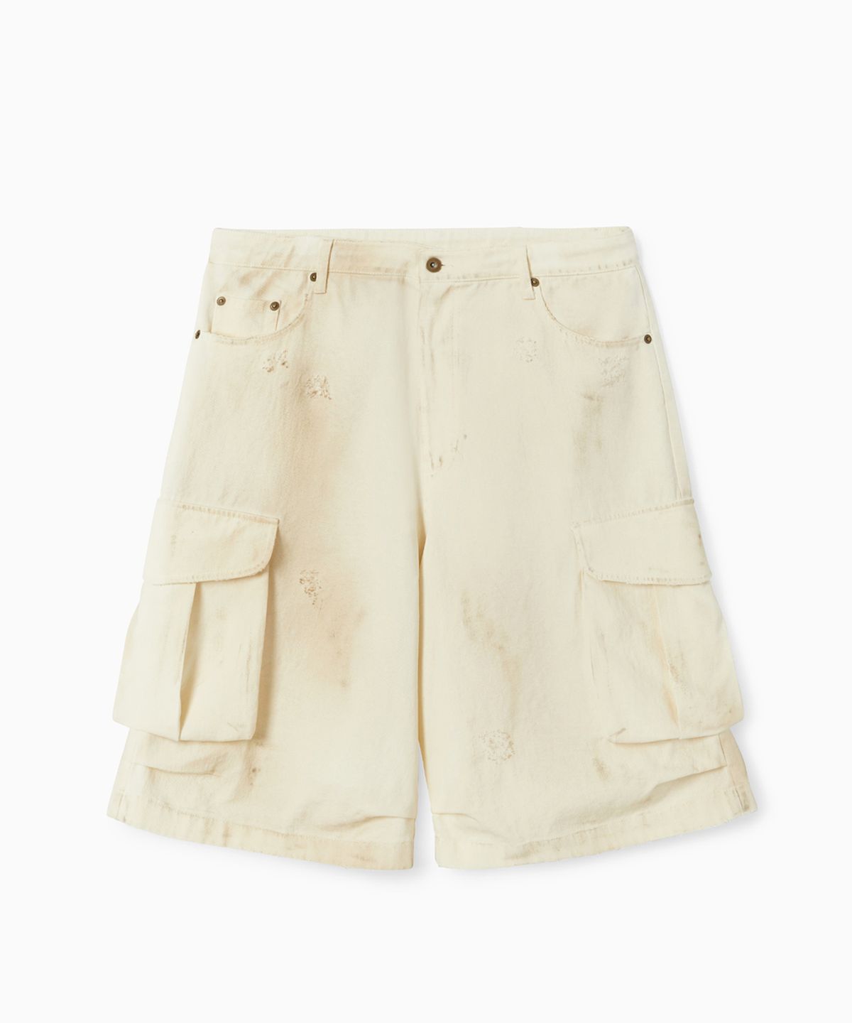 에스이오(s/e/o) DIRTY WASHED CARGO SHORTS ECRU