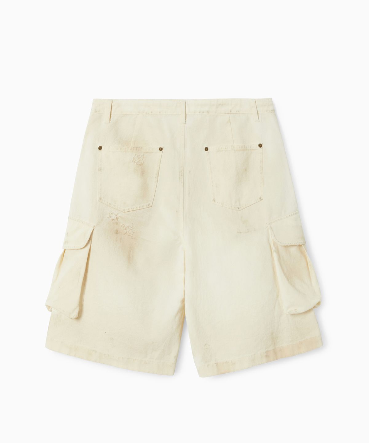 에스이오(s/e/o) DIRTY WASHED CARGO SHORTS ECRU