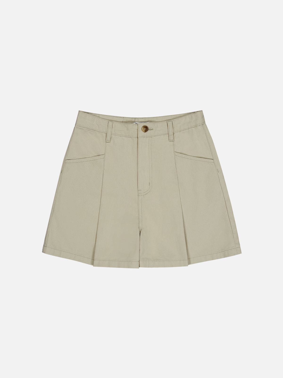 비올셋(BE ALL SET) Pocket Pintuck Half Pants_Khaki Beige
