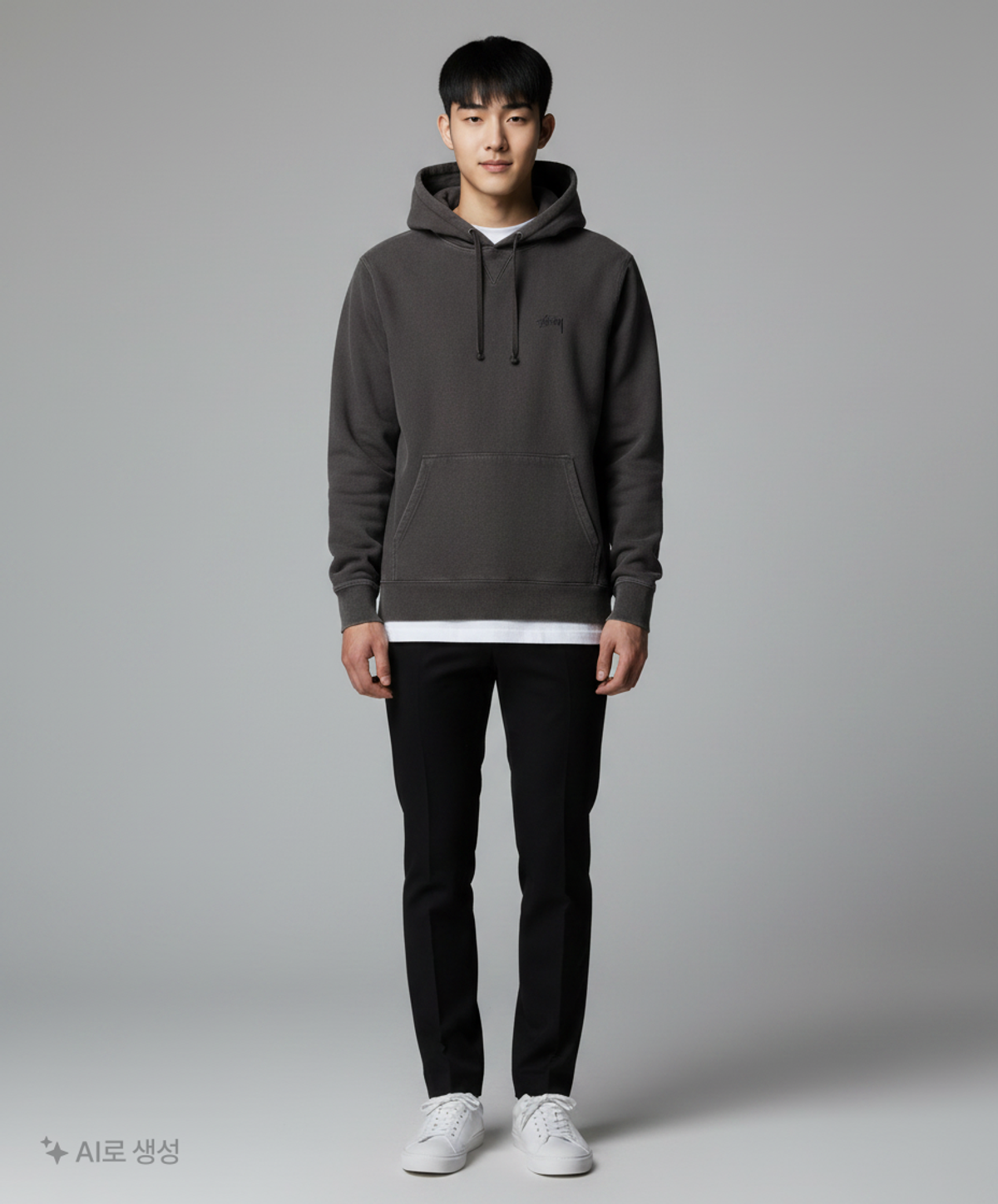 스투시(STUSSY) 118270 Stock Terry Hoodie (Navy) S