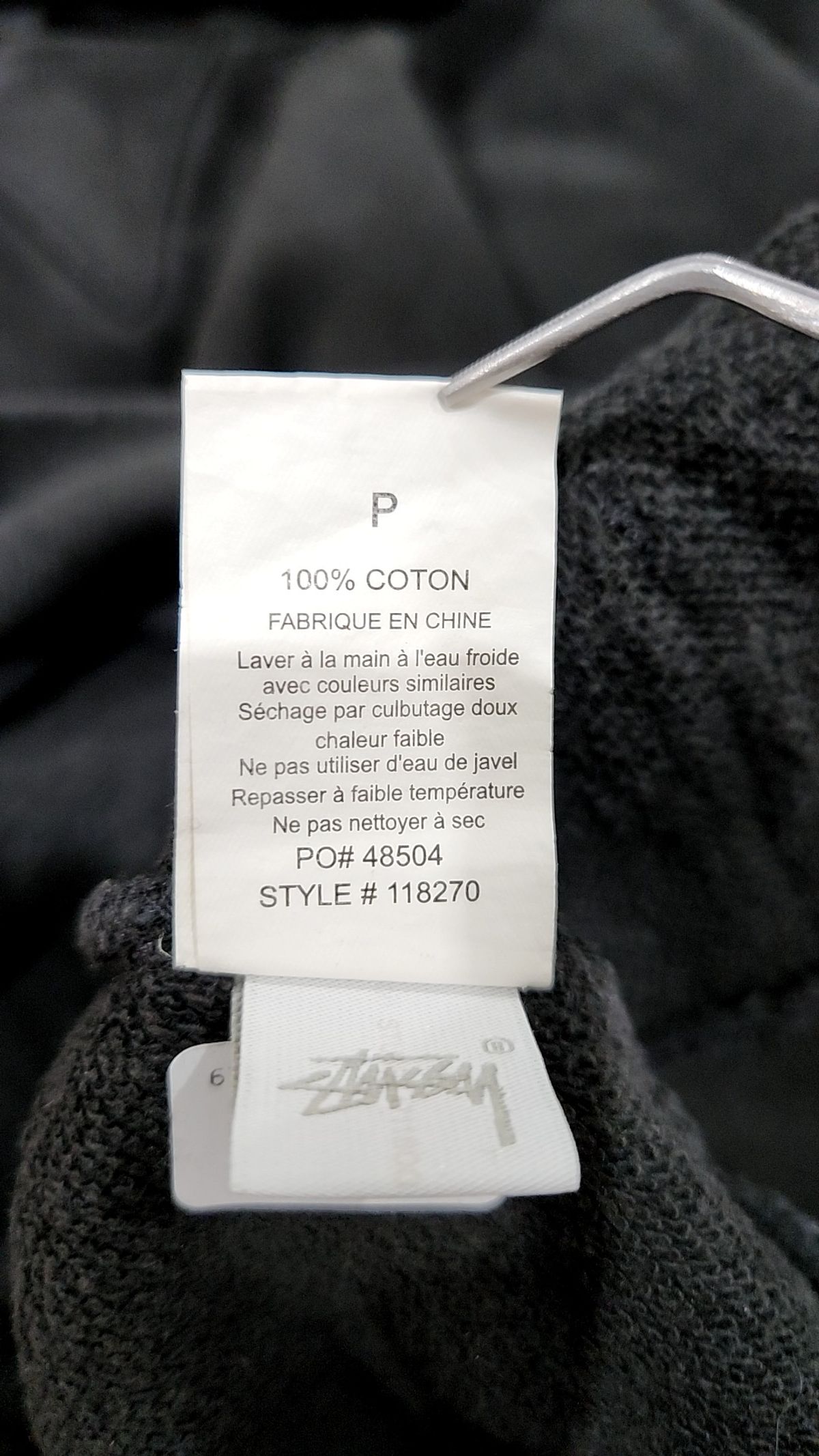 스투시(STUSSY) 118270 Stock Terry Hoodie (Navy) S