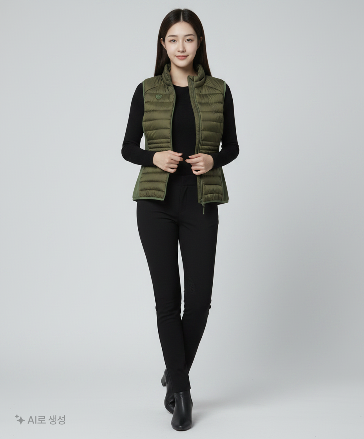 와일드로즈(WILDROSES) 패딩 베스트 100