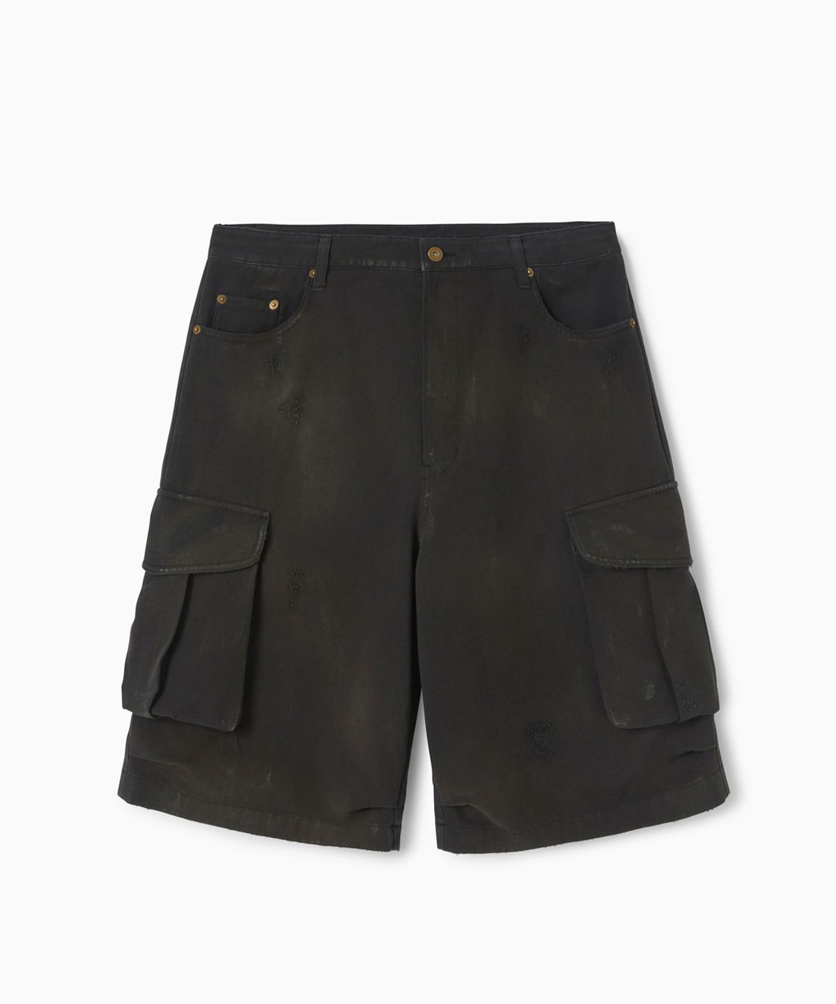 에스이오(s/e/o) DIRTY WASHED CARGO SHORTS BLACK