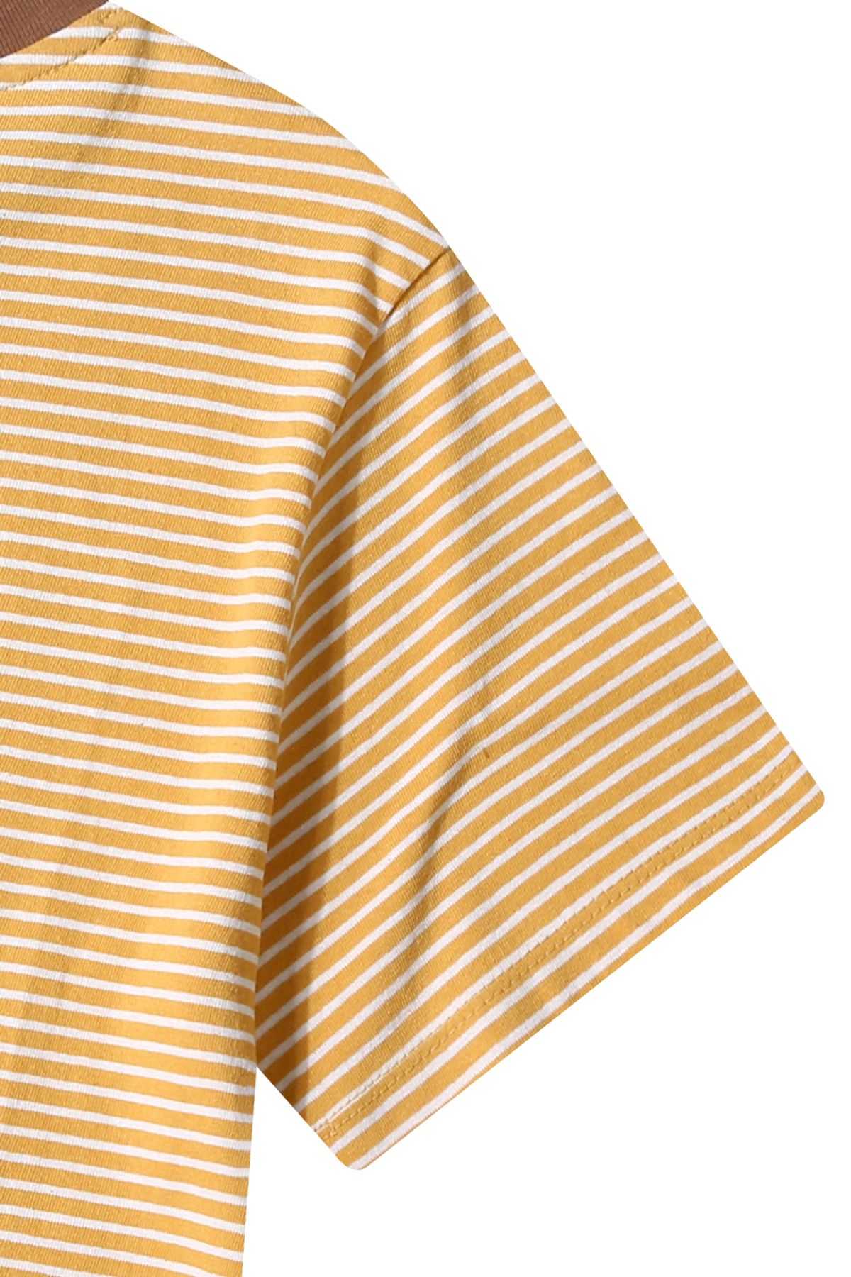 르몽생미셸(LE MONT ST MICHEL) Cotton Stripe T-shirt_VER.2_Yellow