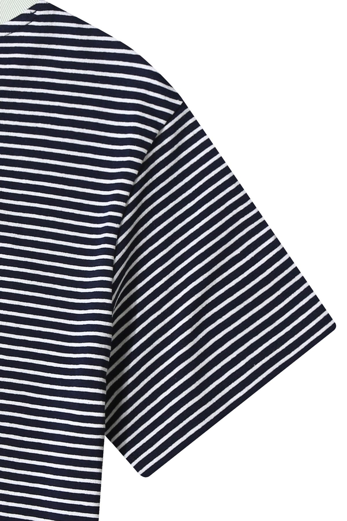 르몽생미셸(LE MONT ST MICHEL) Cotton Stripe T-shirt_VER.2_Navy