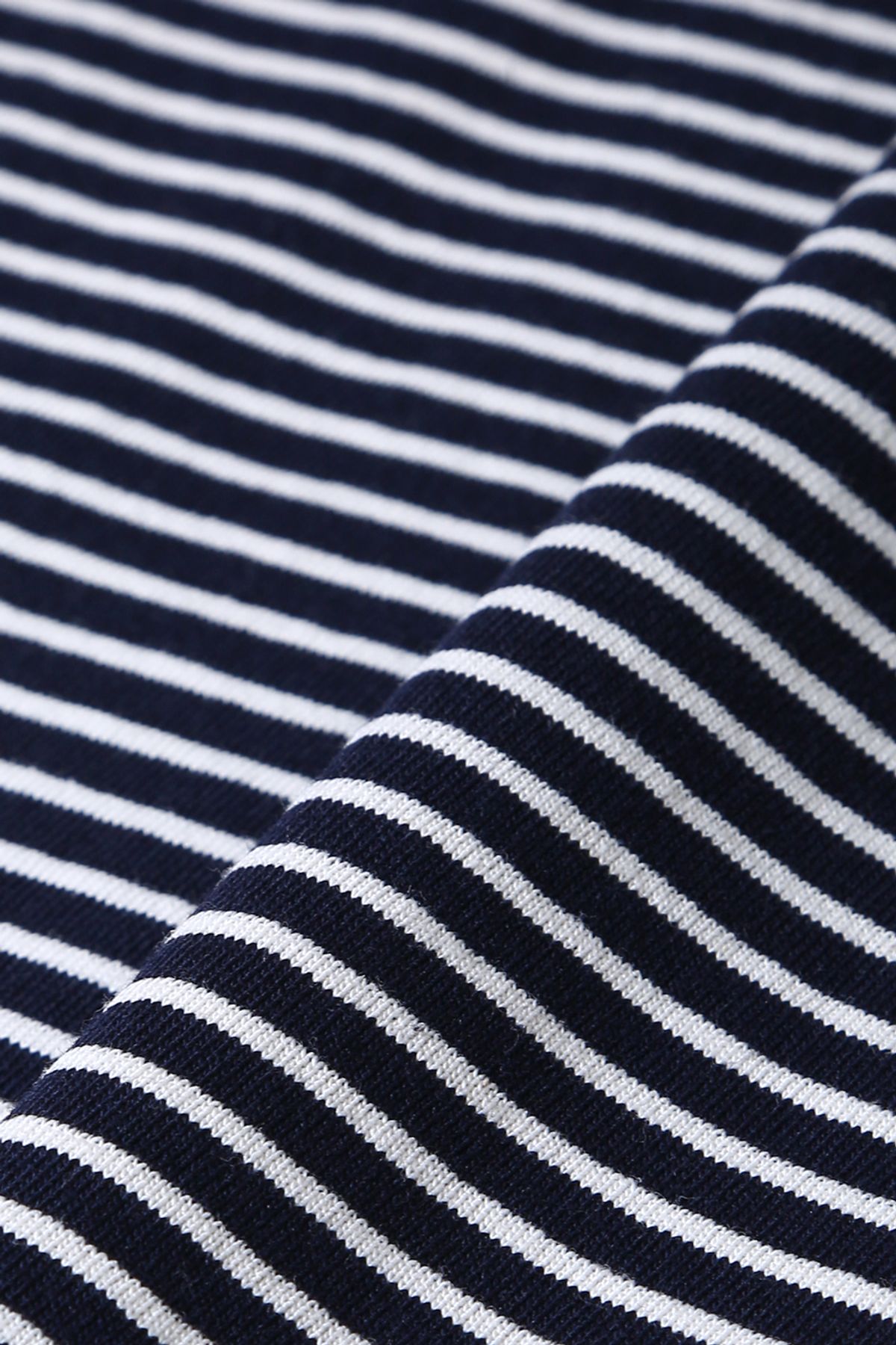 르몽생미셸(LE MONT ST MICHEL) Cotton Stripe T-shirt_VER.2_Navy